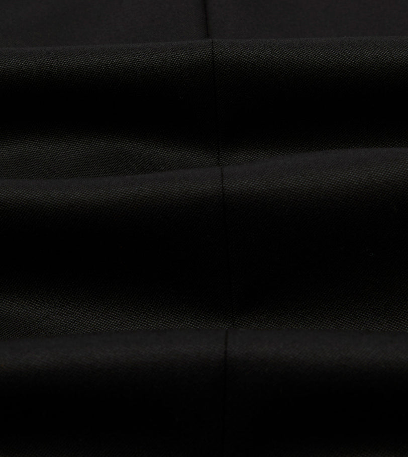 Black Barathea Wool Double-Breasted Dinner Jacket