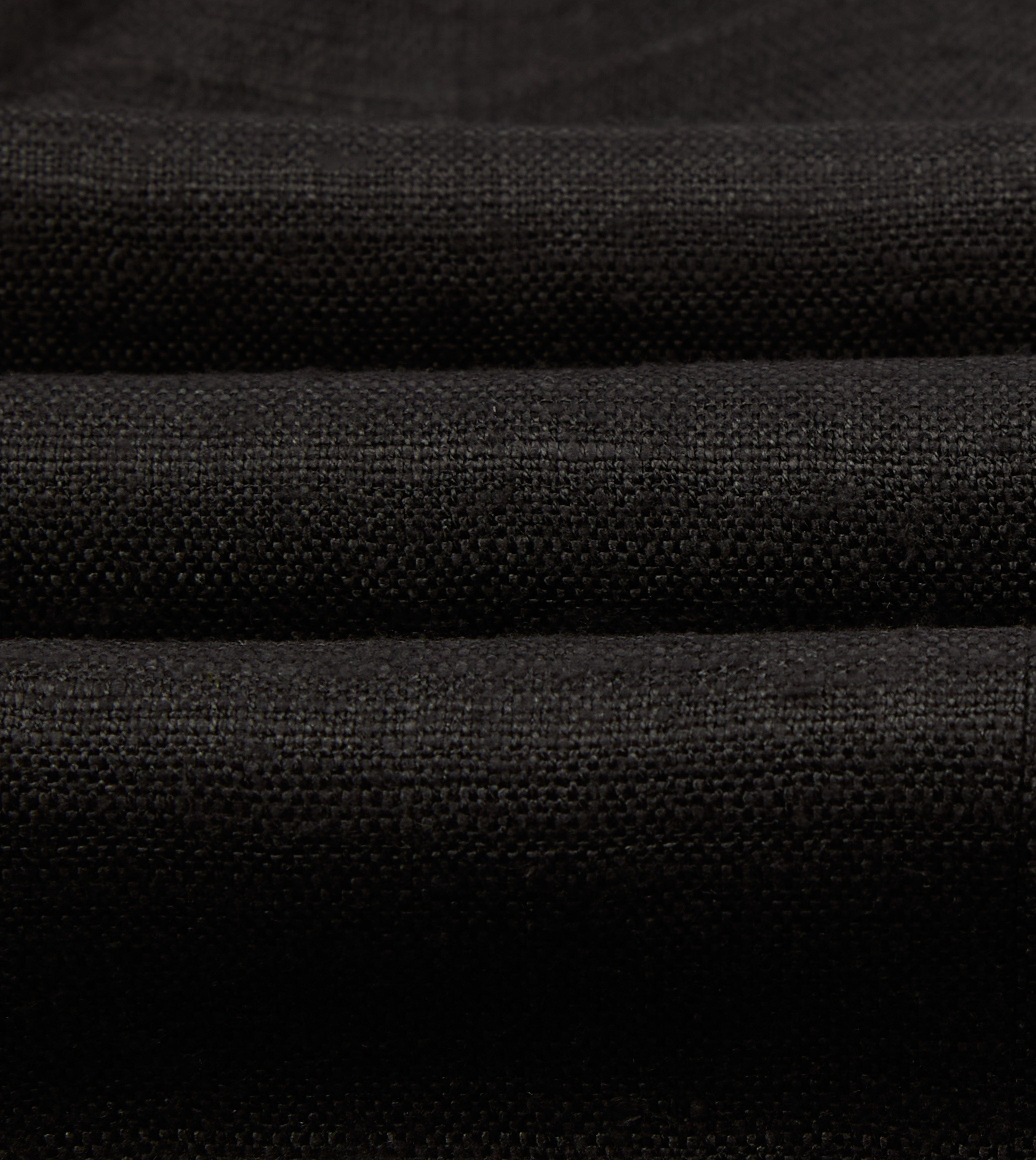 Black Tussah Silk Double-Breasted Evening Jacket