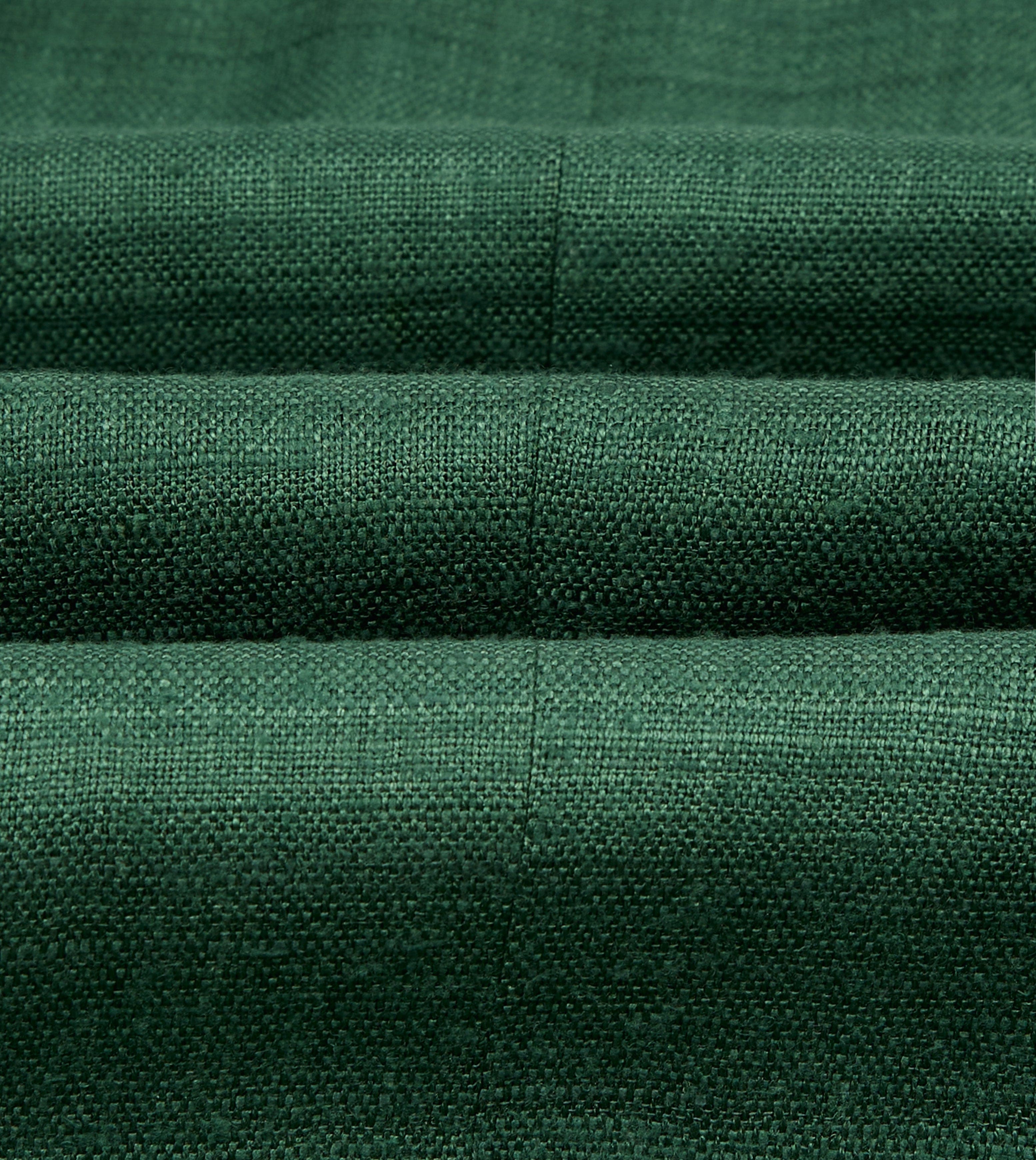 Green Tussah Silk Double-Breasted Evening Jacket
