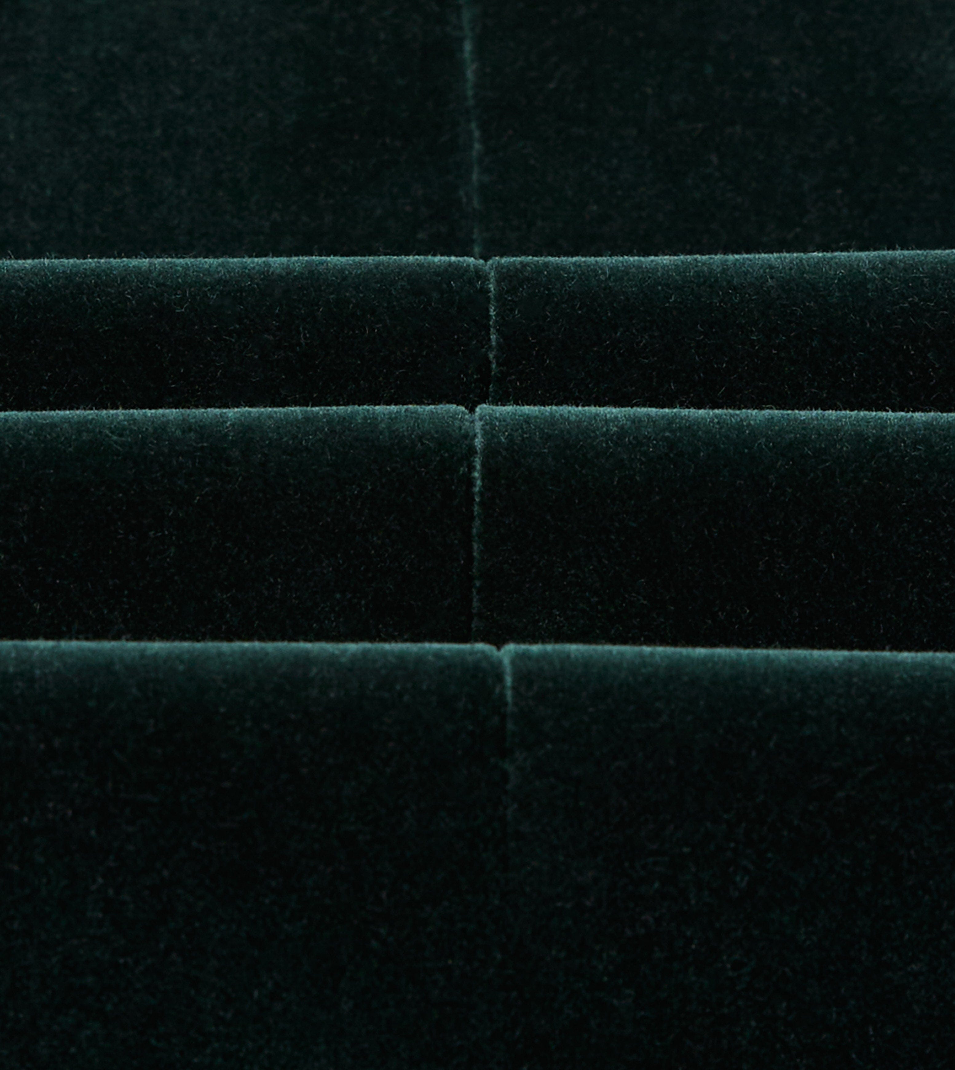 Green Velvet Double-Breasted Blazer