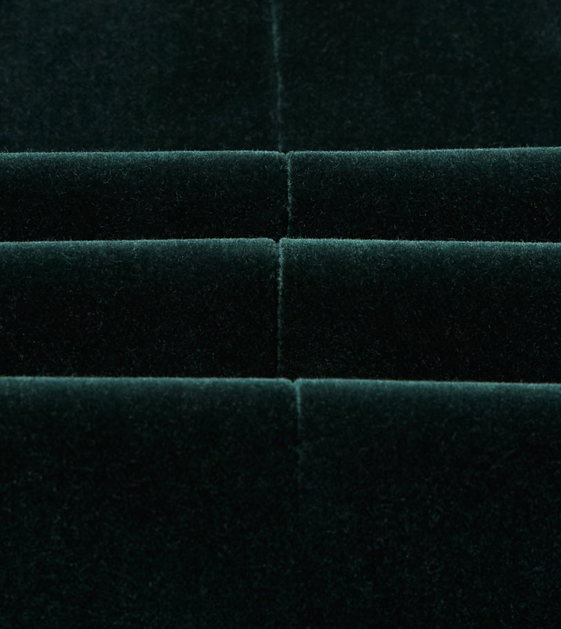 Green Velvet Double-Breasted Blazer