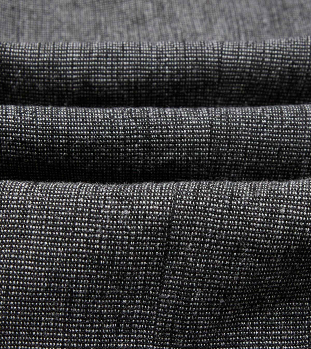 Grey Nailhead Linen-Wool Double-Breasted Tailored Jacket