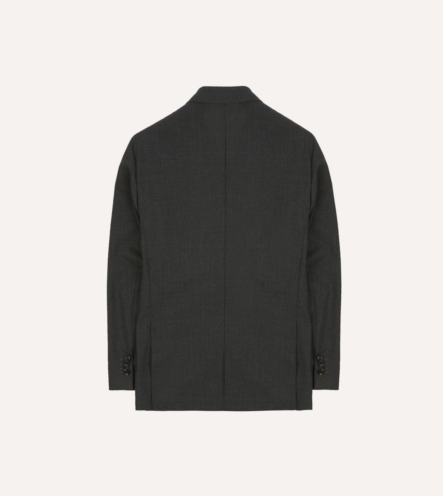 Charcoal Tropical Wool Tailored Jacket