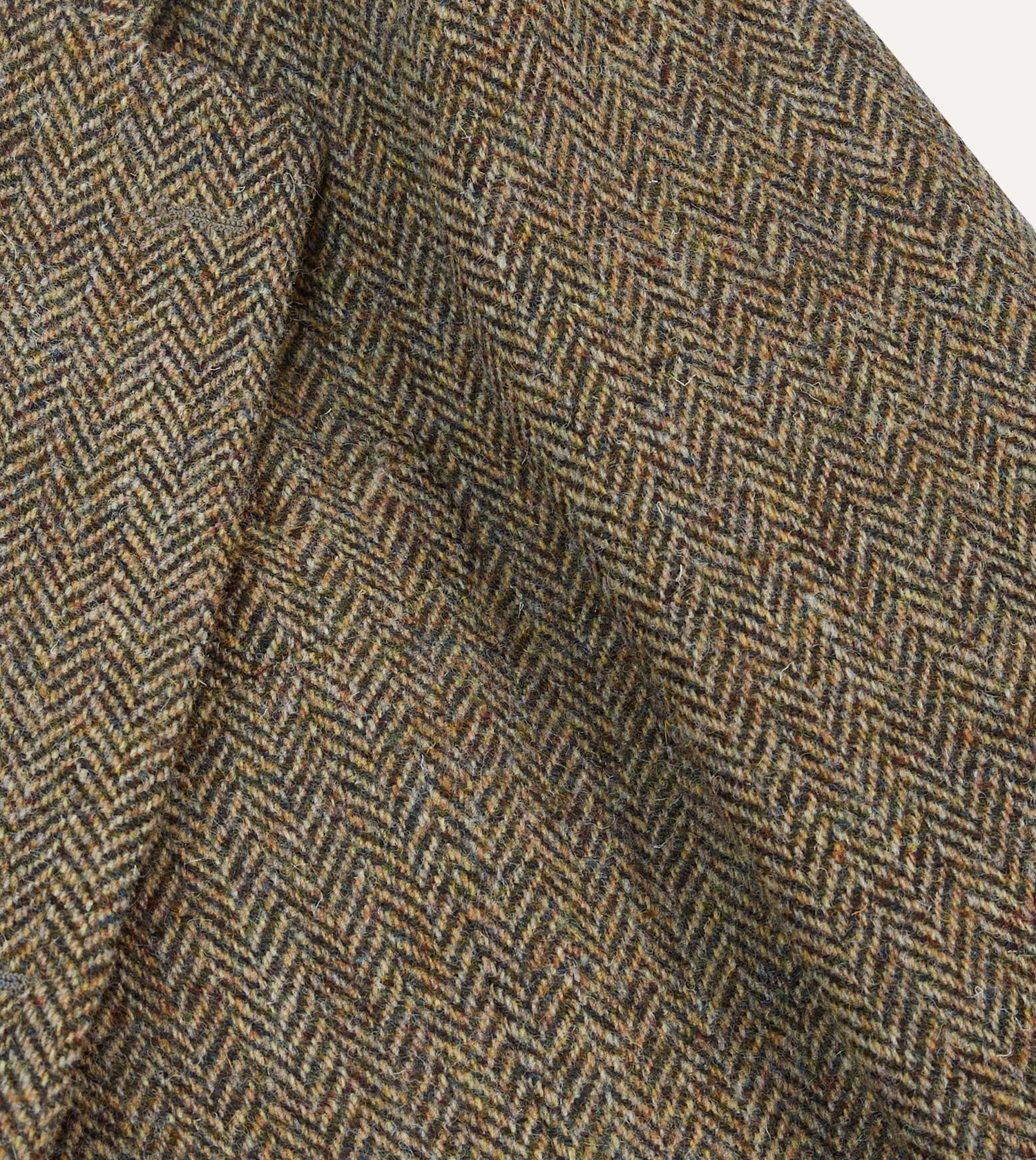 Brown Herringbone Harris Tweed Blazer