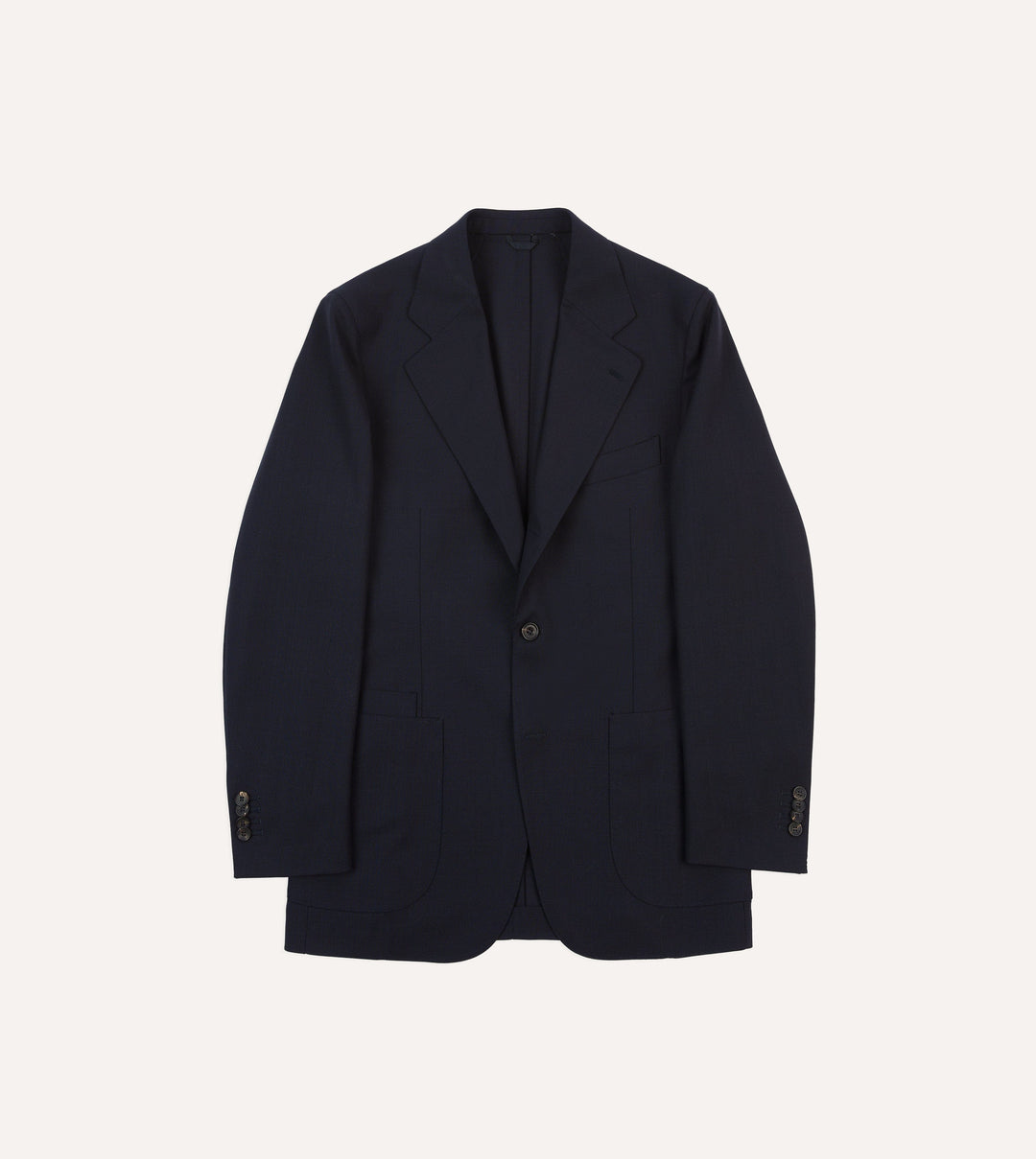 Navy Yark Dyed Ethnic Winter Jacket