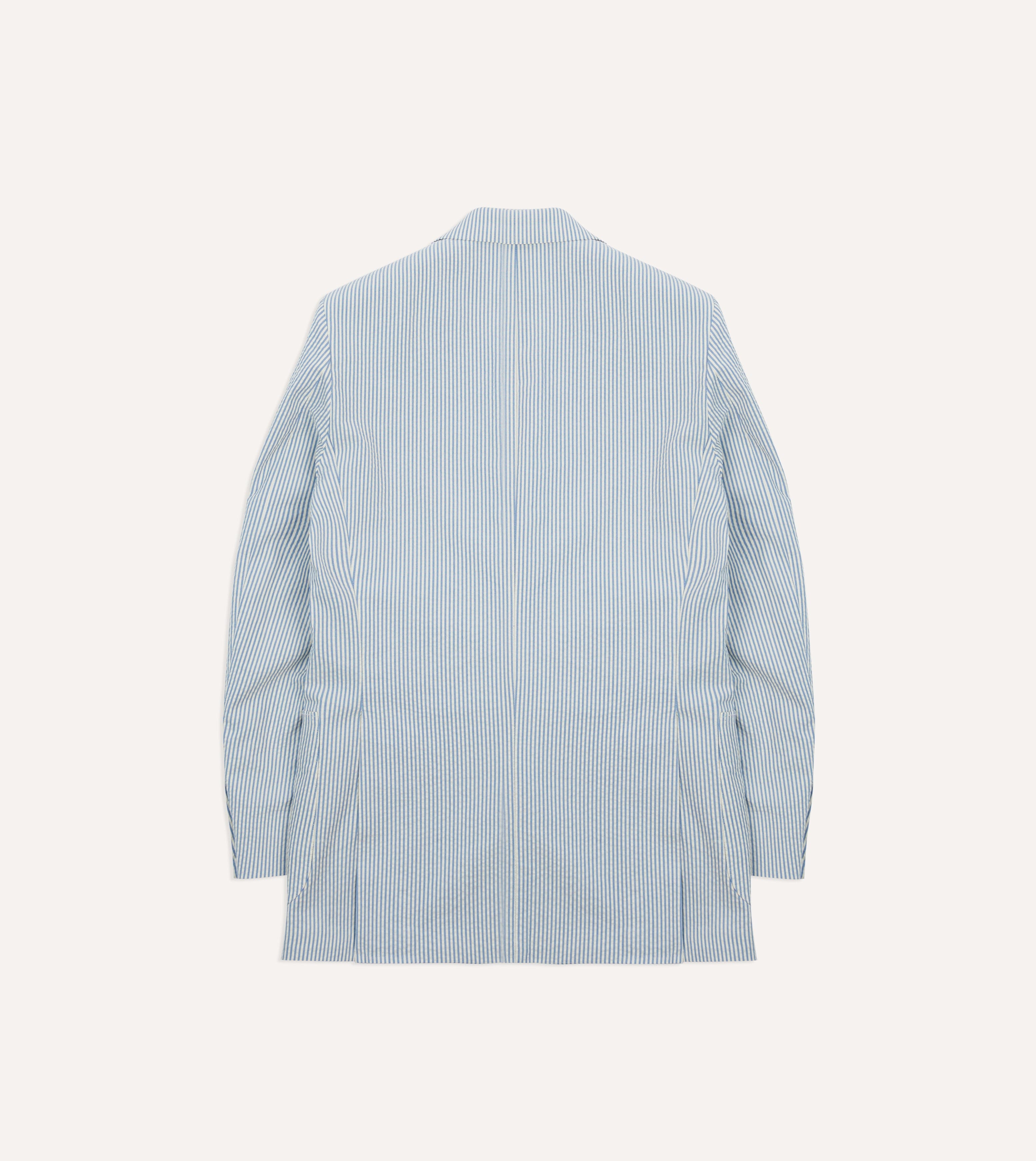 Seersucker Cotton Tailored Jacket