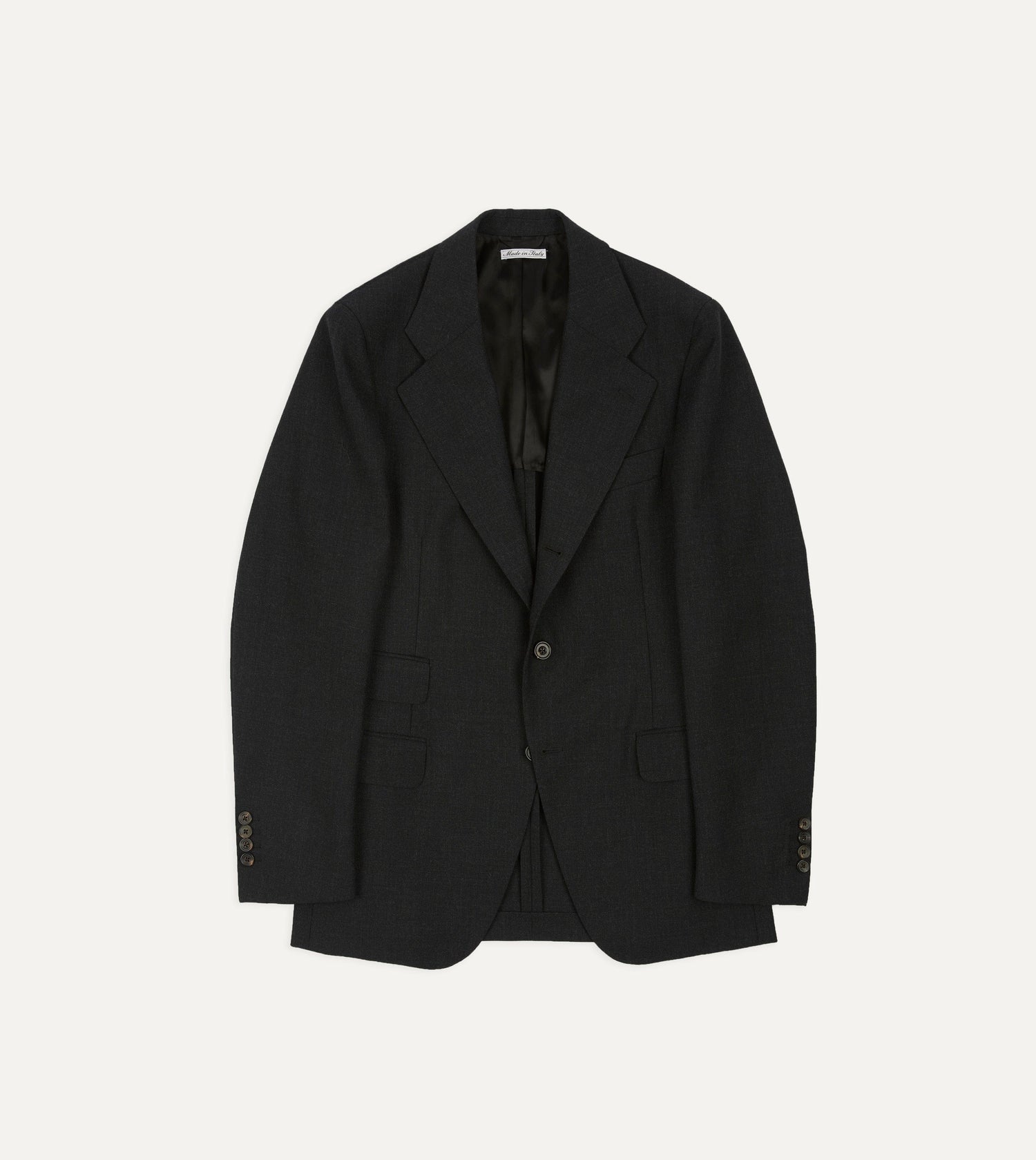 Charcoal Fresco® Wool Tailored Jacket