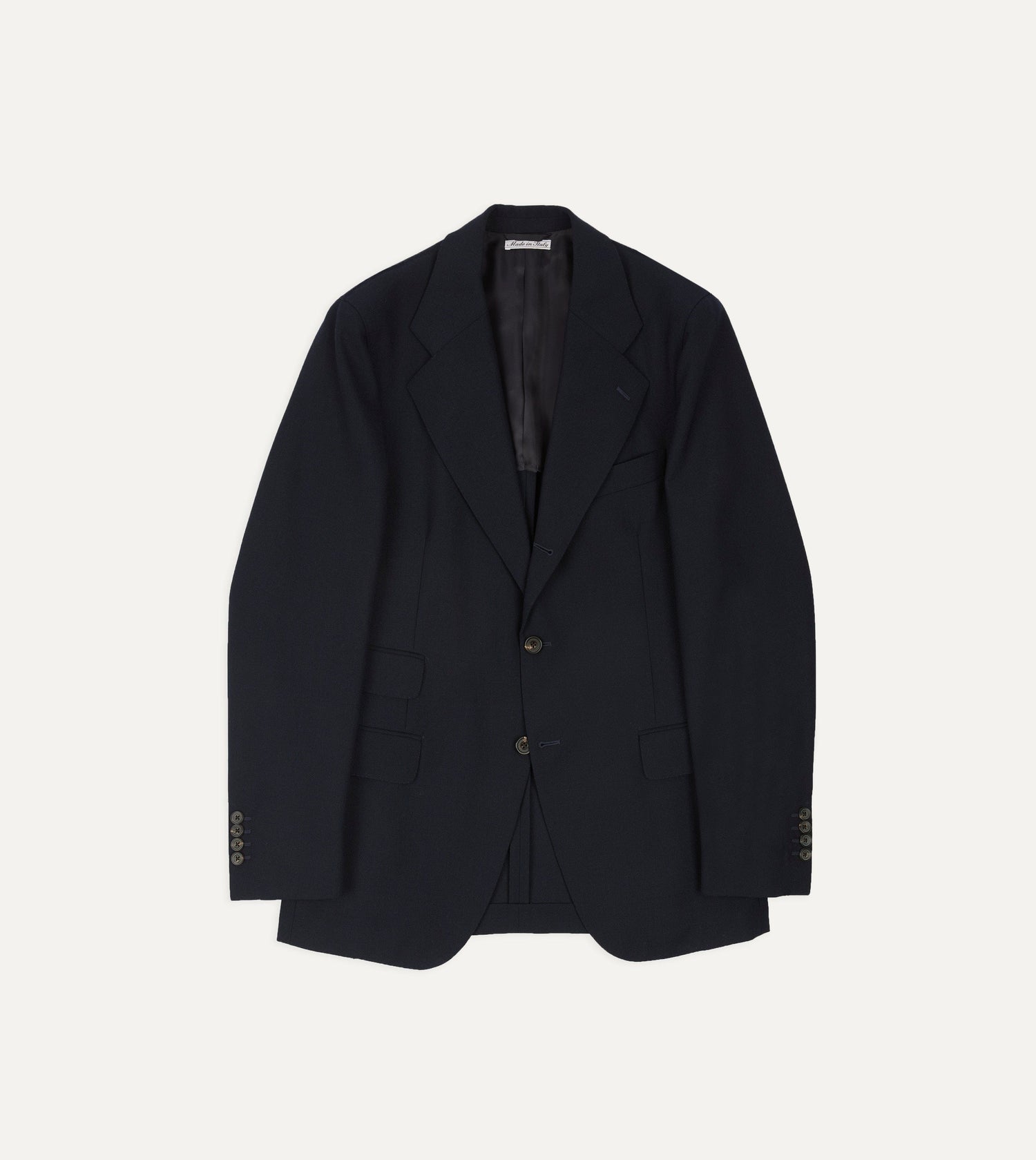 Dark Navy Fresco® Wool Tailored Jacket