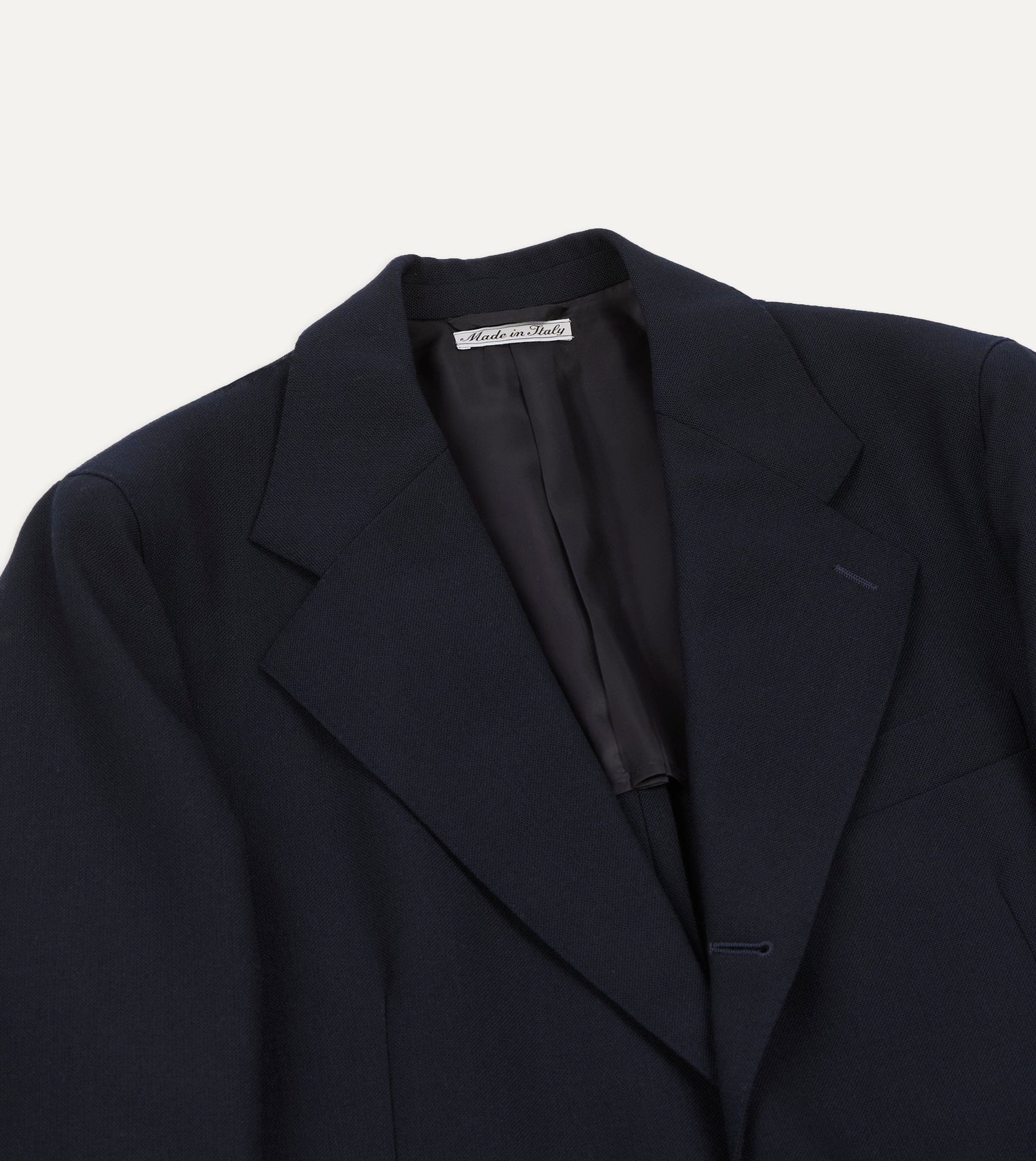 Dark Navy Fresco® Wool Tailored Jacket