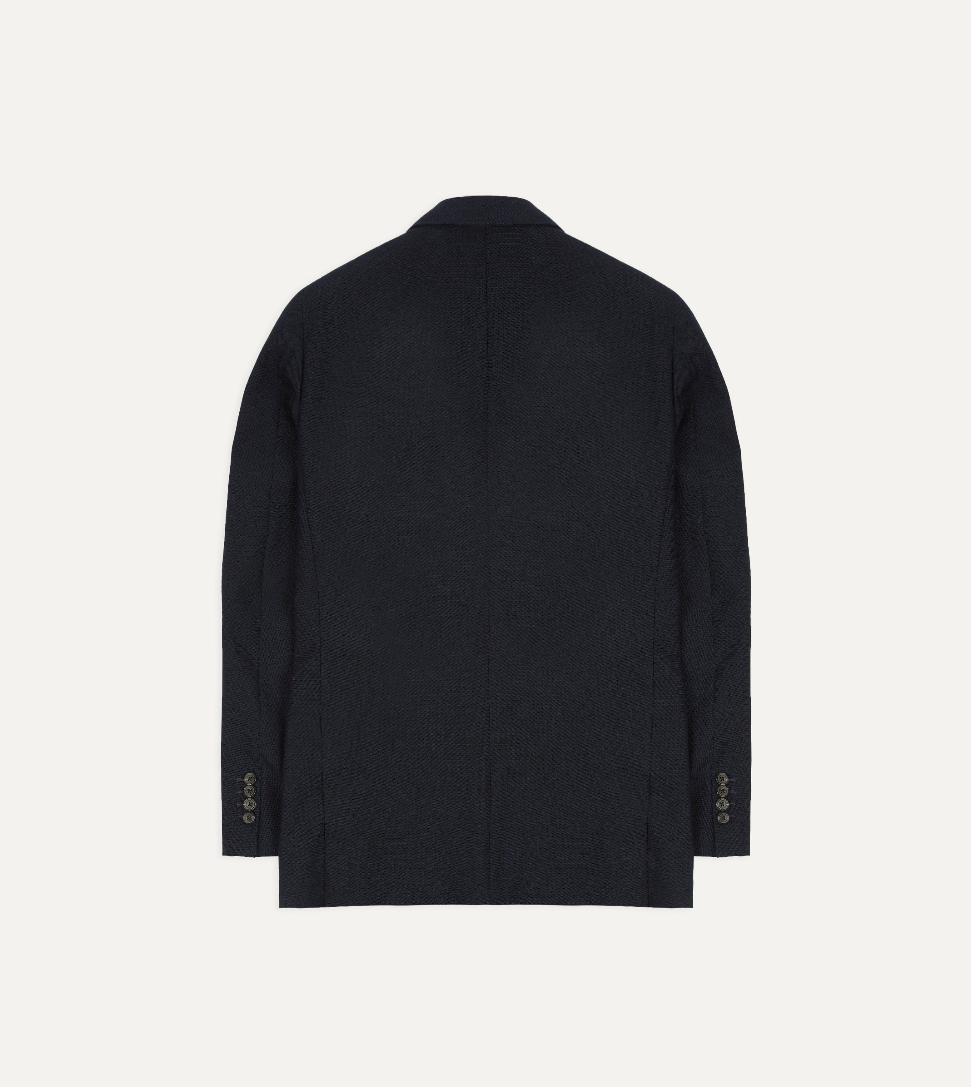 Dark Navy Fresco® Wool Tailored Jacket