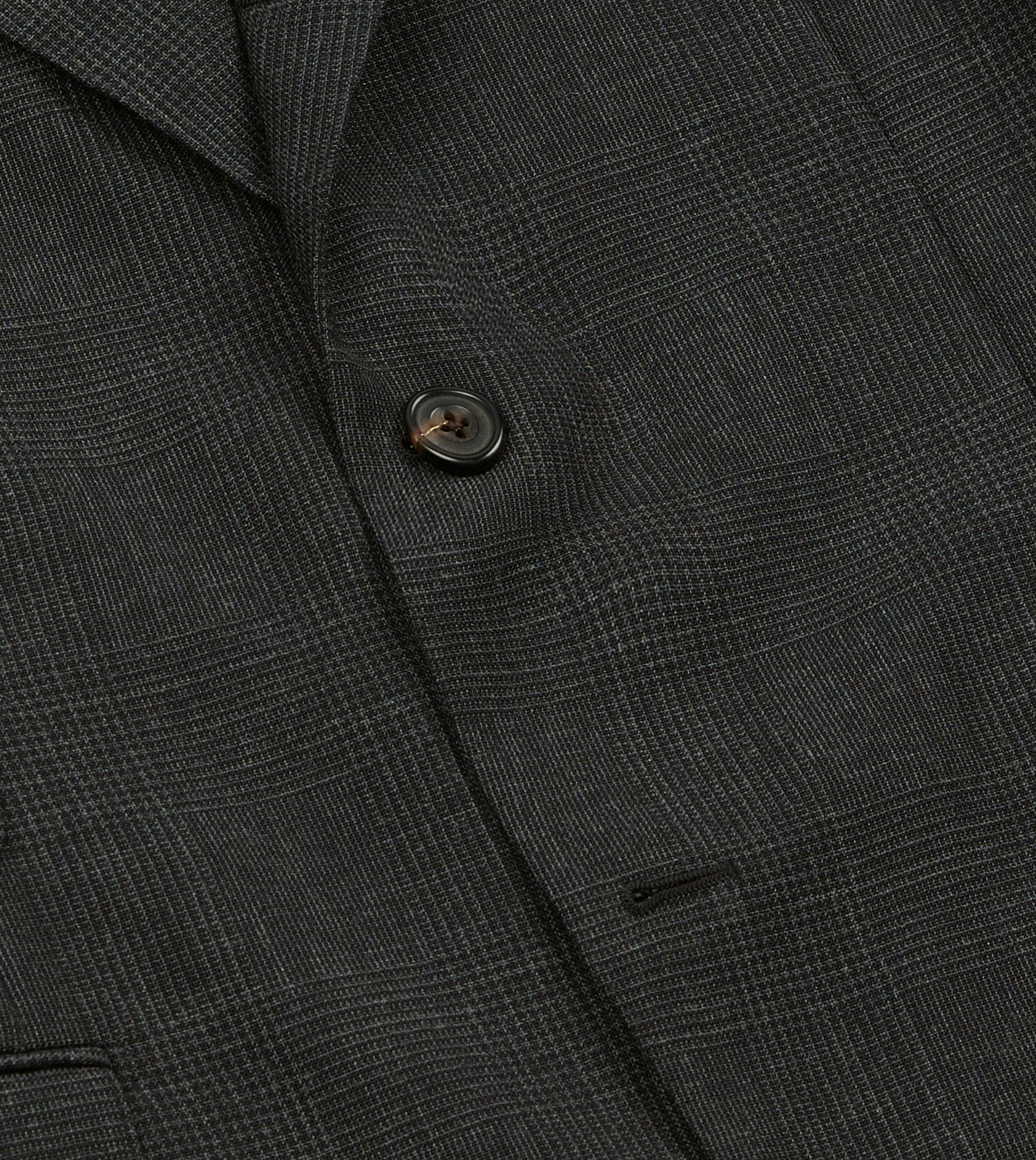 Grey Prince of Wales Check Fresco® Wool Tailored Jacket