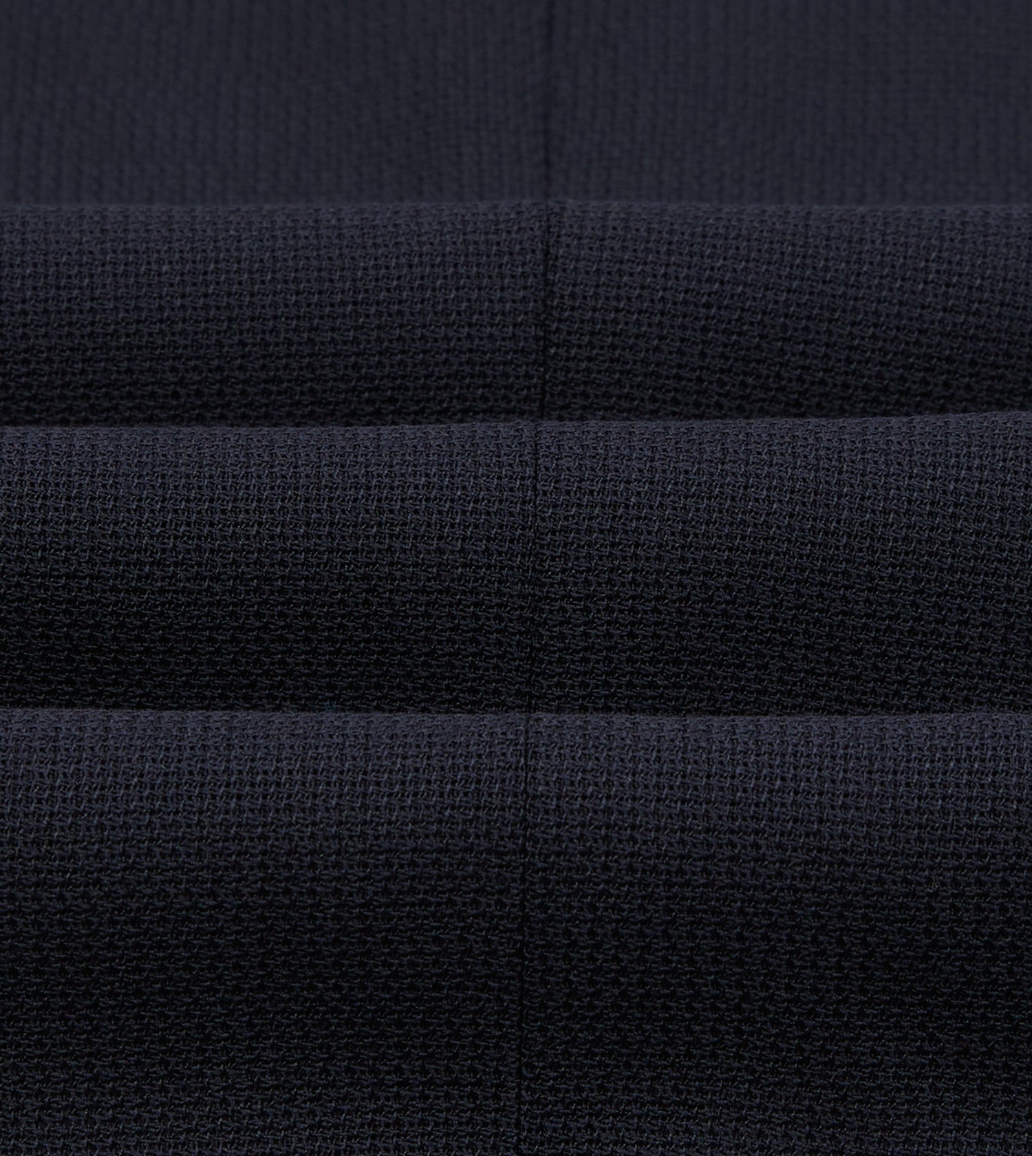 Navy Wool Open Weave Travel Blazer