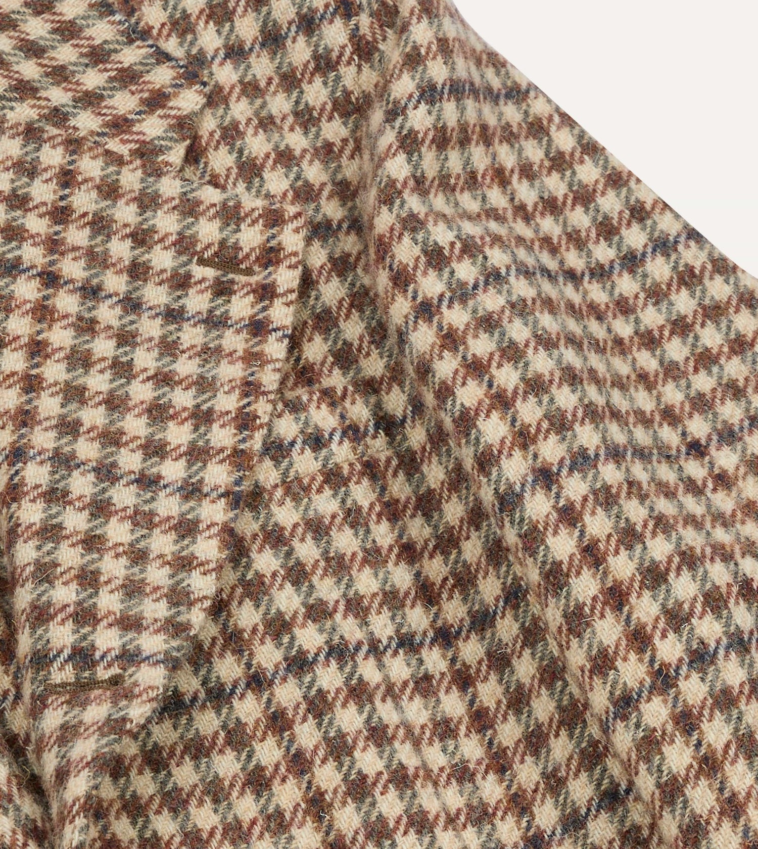 Ecru Gun Club Check Tweed Blazer
