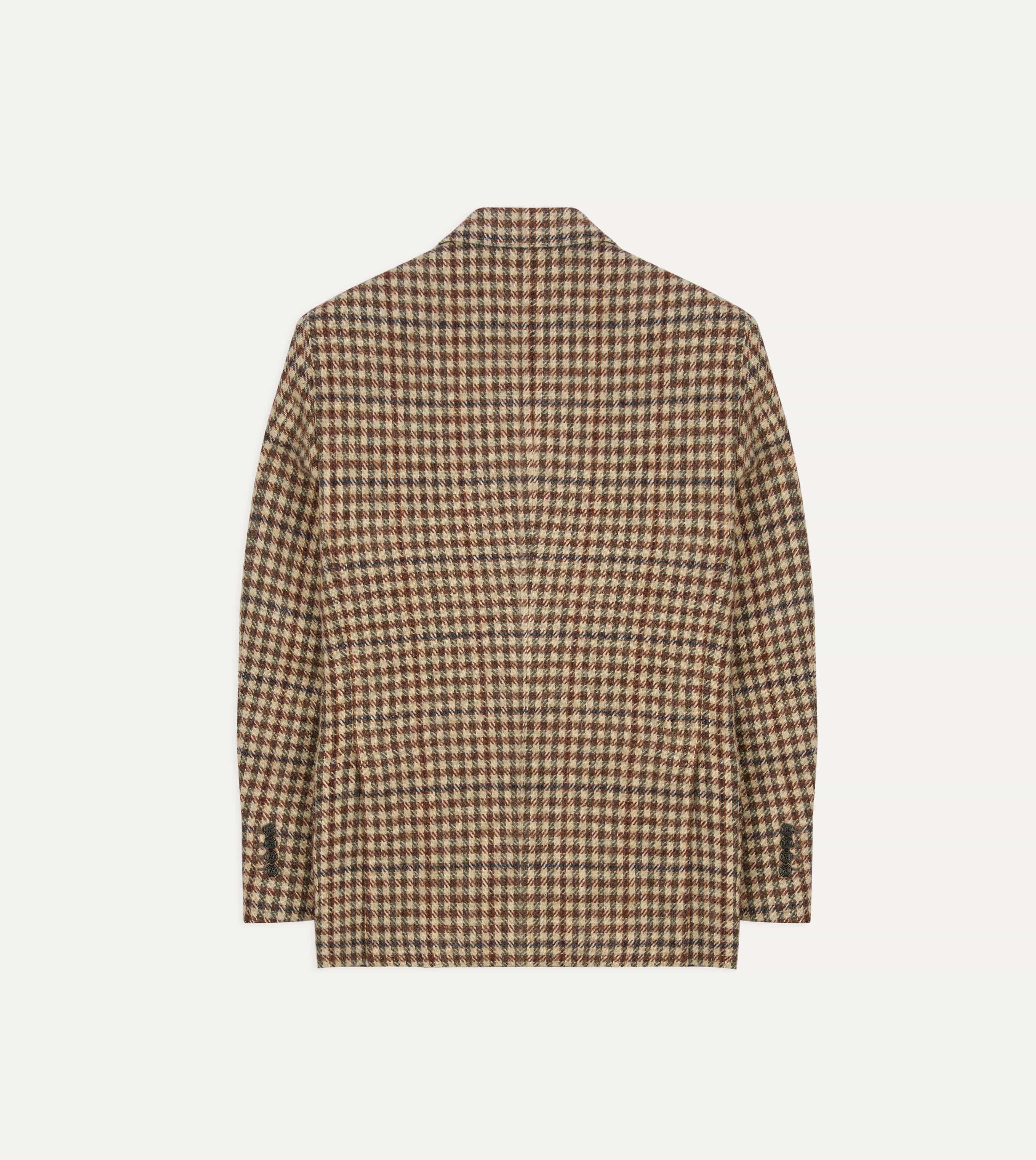 Ecru Gun Club Check Tweed Blazer