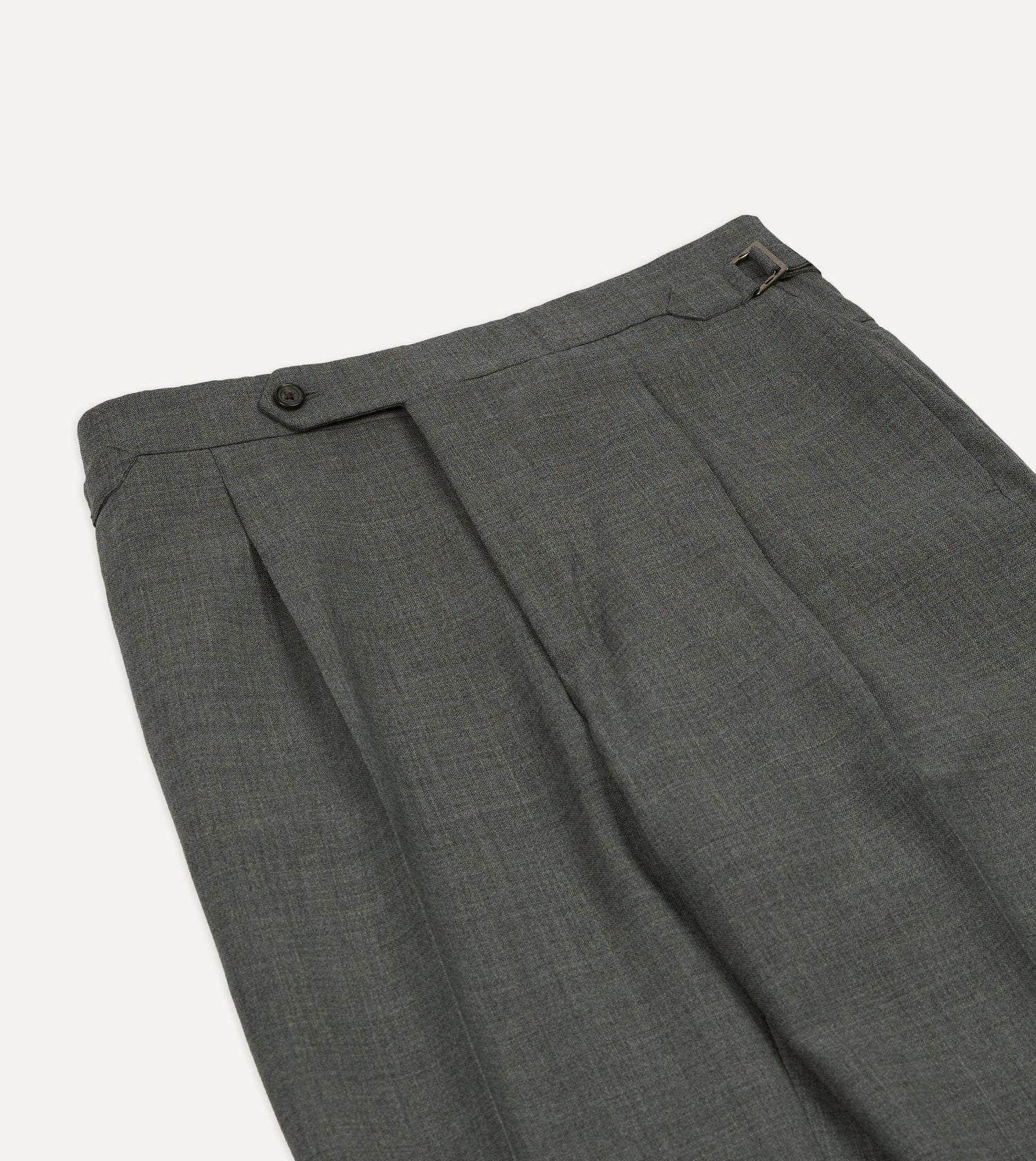 Light Grey Fresco Lite® Single Pleat Trouser