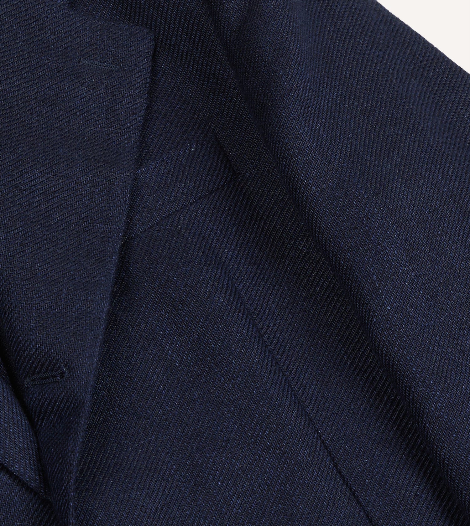 Navy Linen Blazer