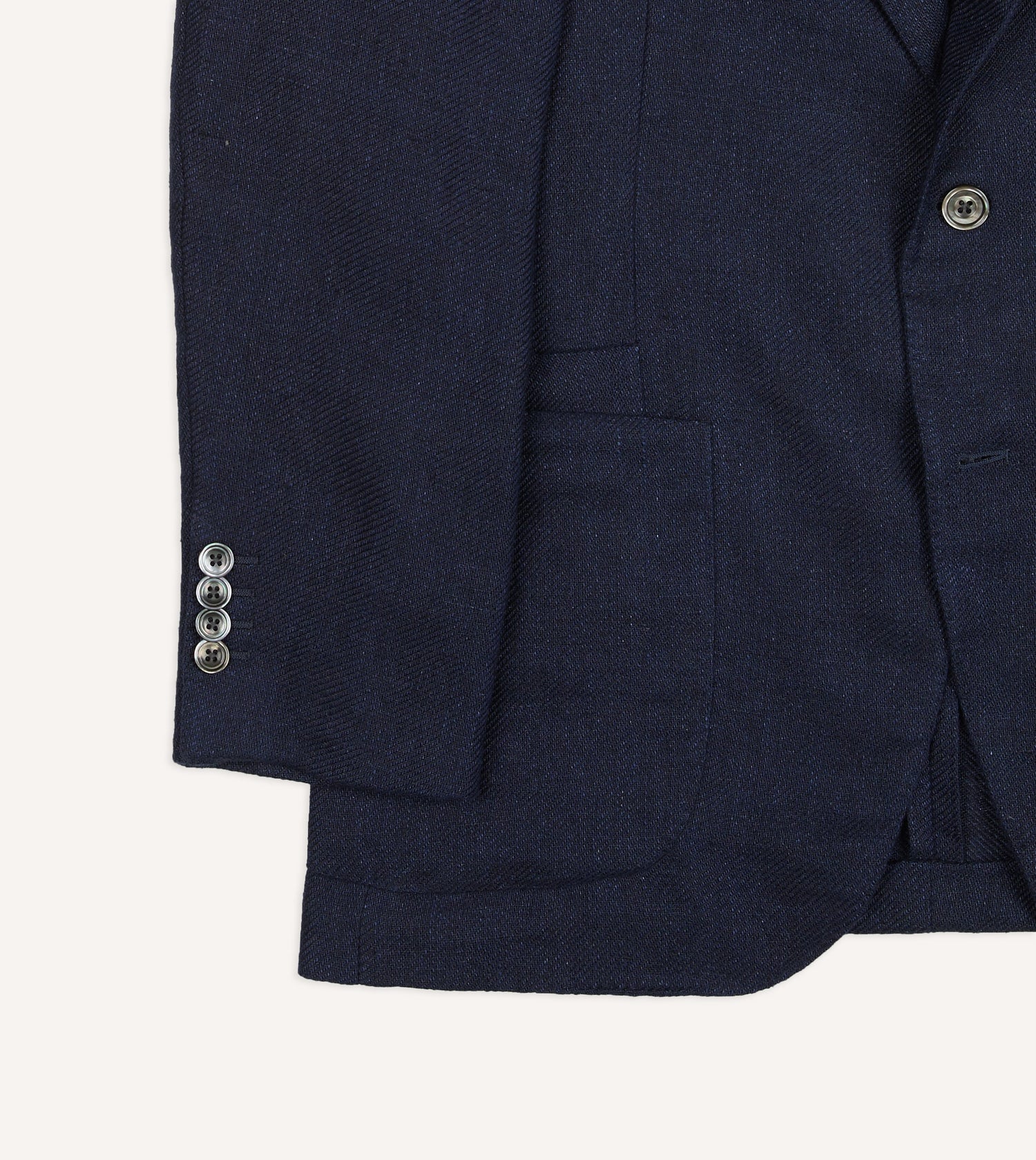 Navy Linen Blazer
