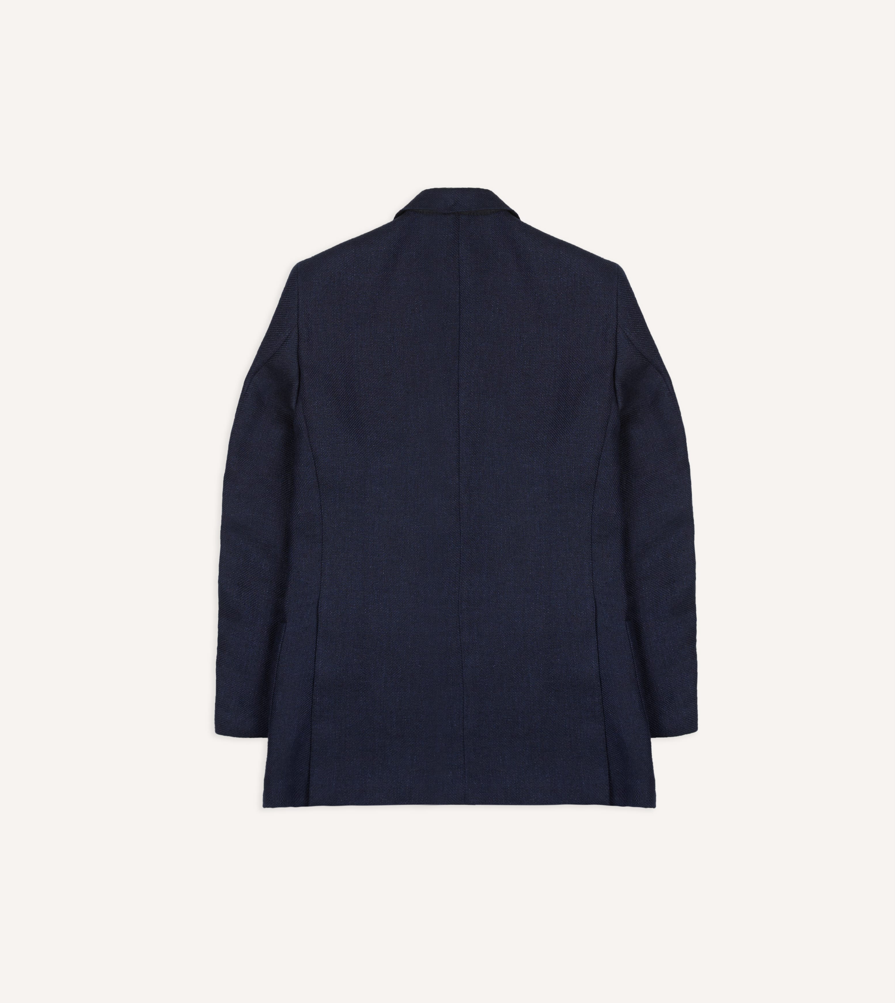 Navy Linen Blazer