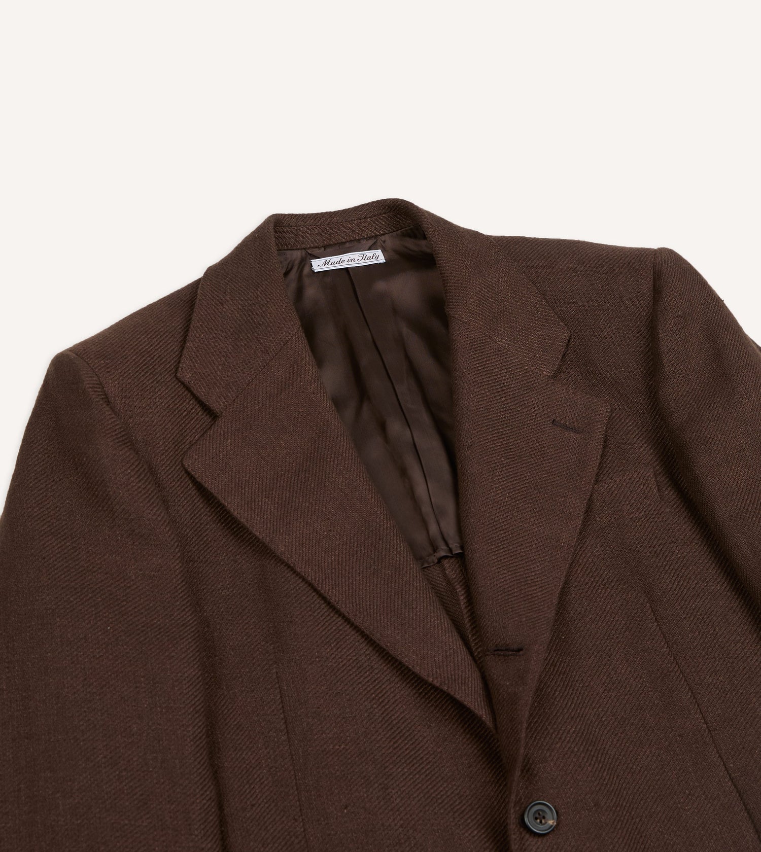 Brown Linen Blazer