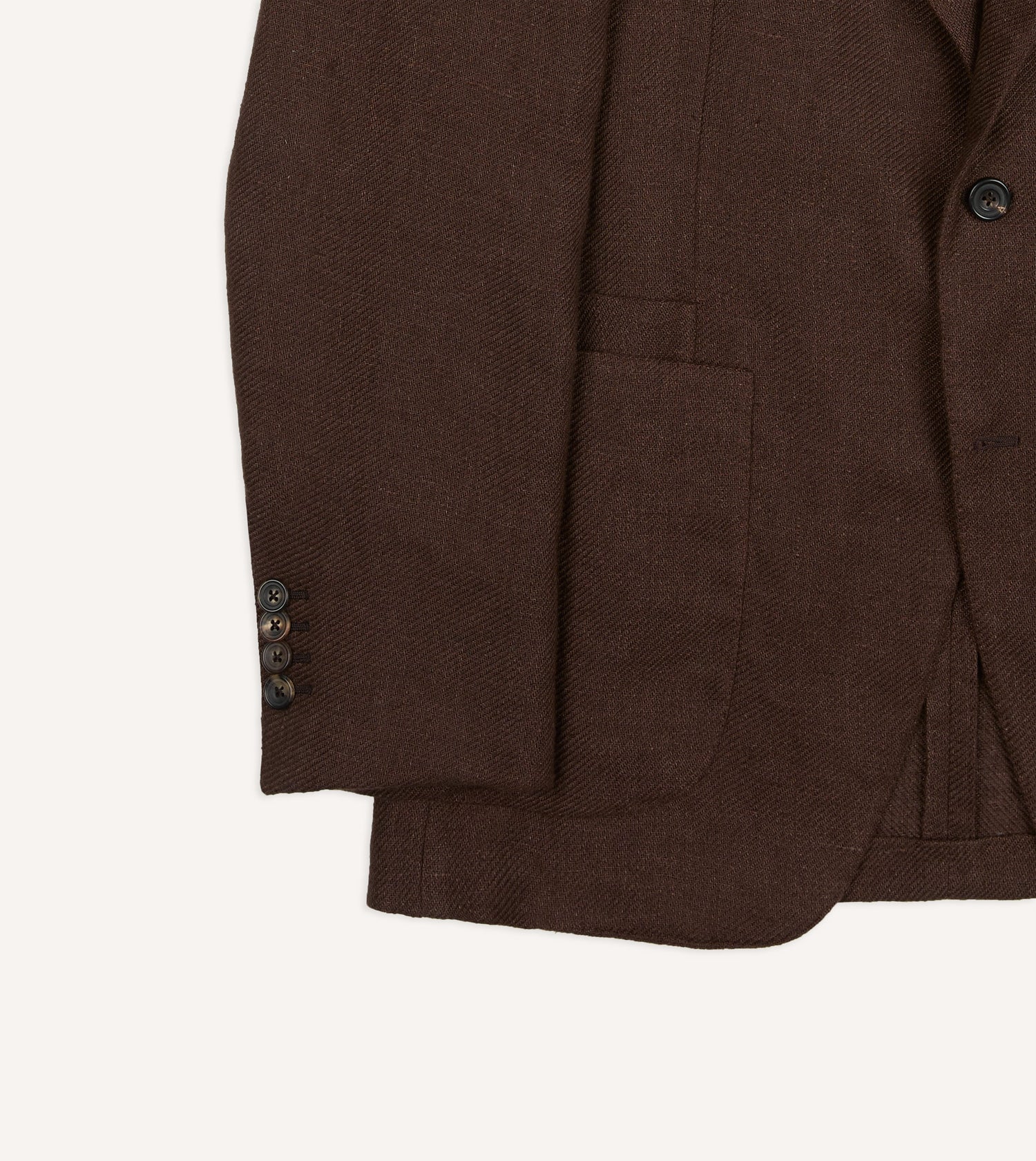 Brown Linen Blazer