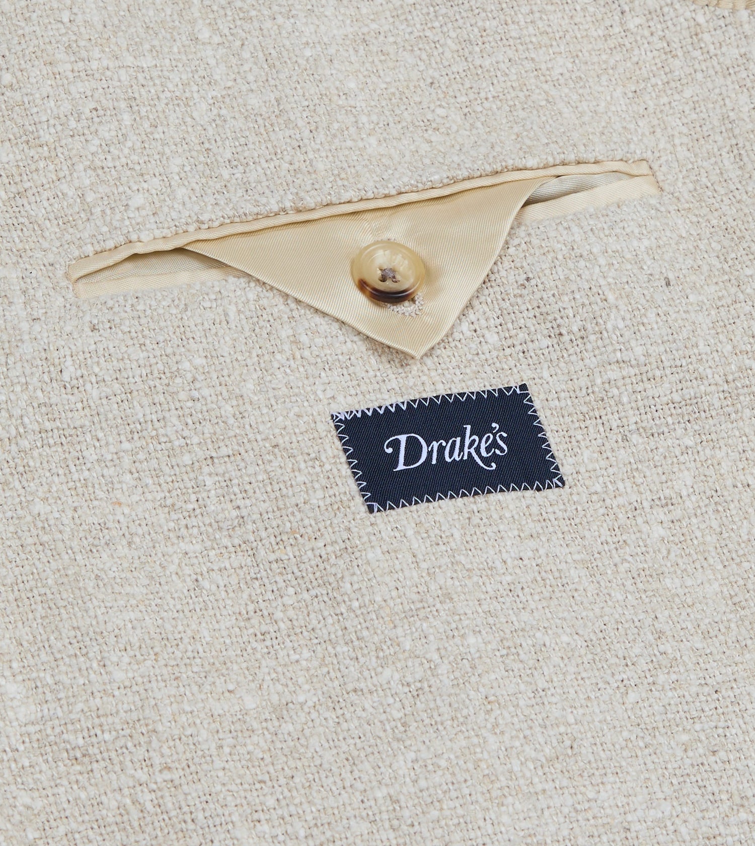 Ecru Silk-Canapa Tweed Blazer
