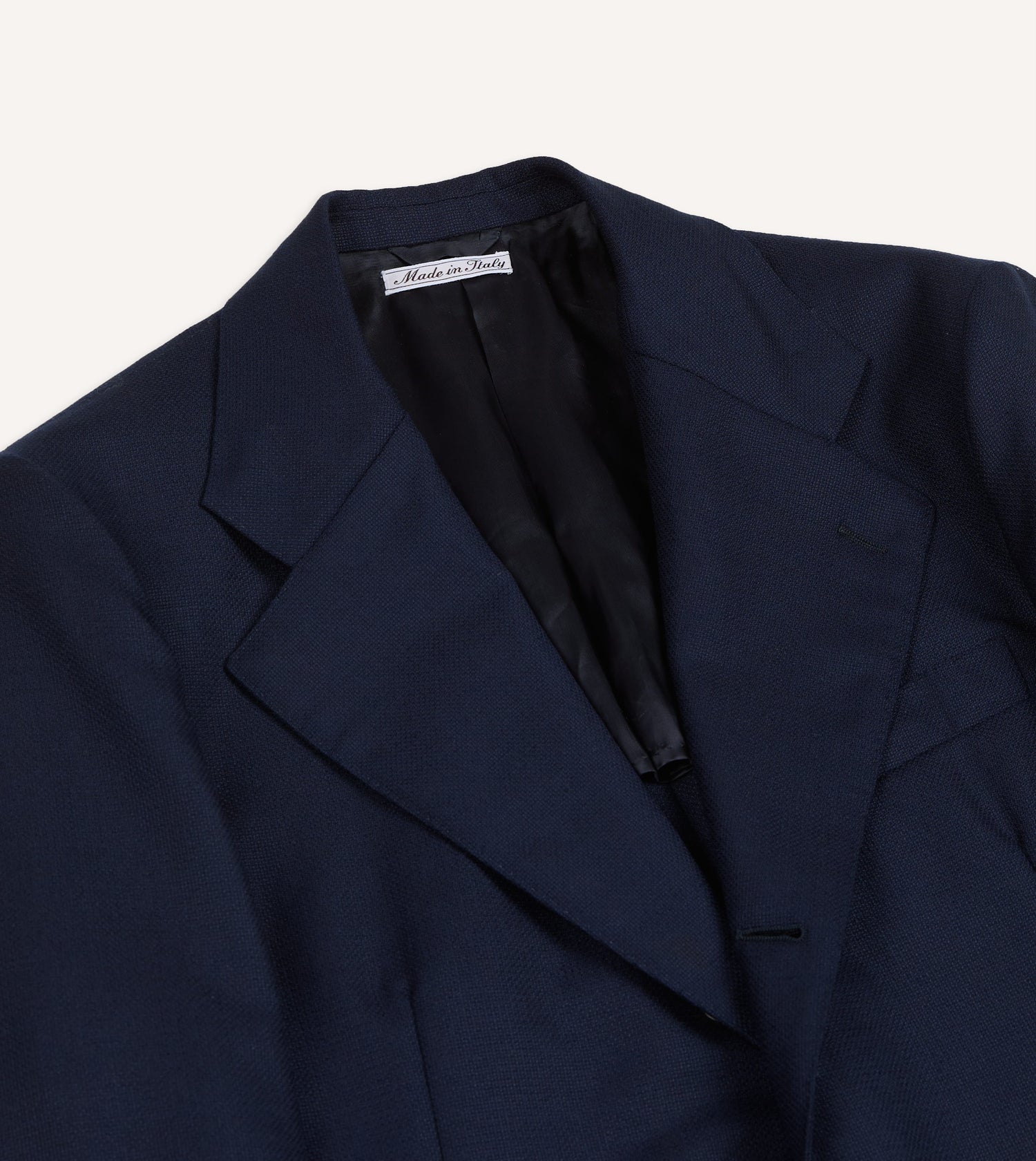 Navy Fresco® Wool Tailored Jacket