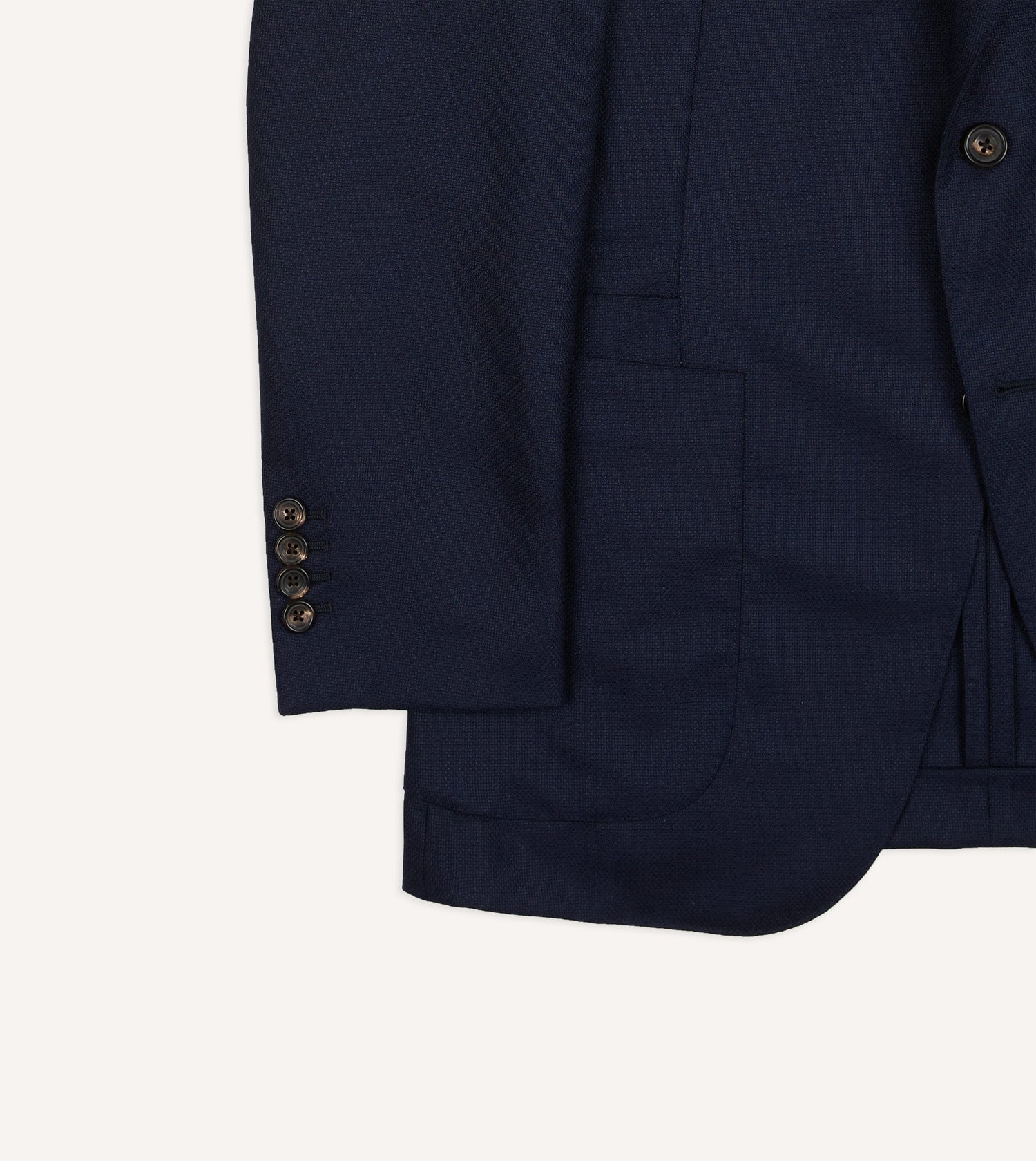 Navy Fresco® Wool Tailored Jacket