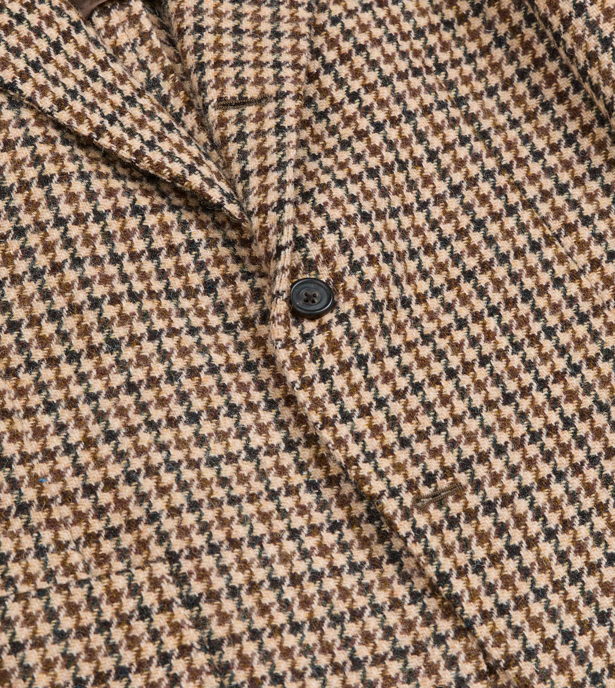 Brown and Ecru Houndstooth Harris Tweed® Blazer