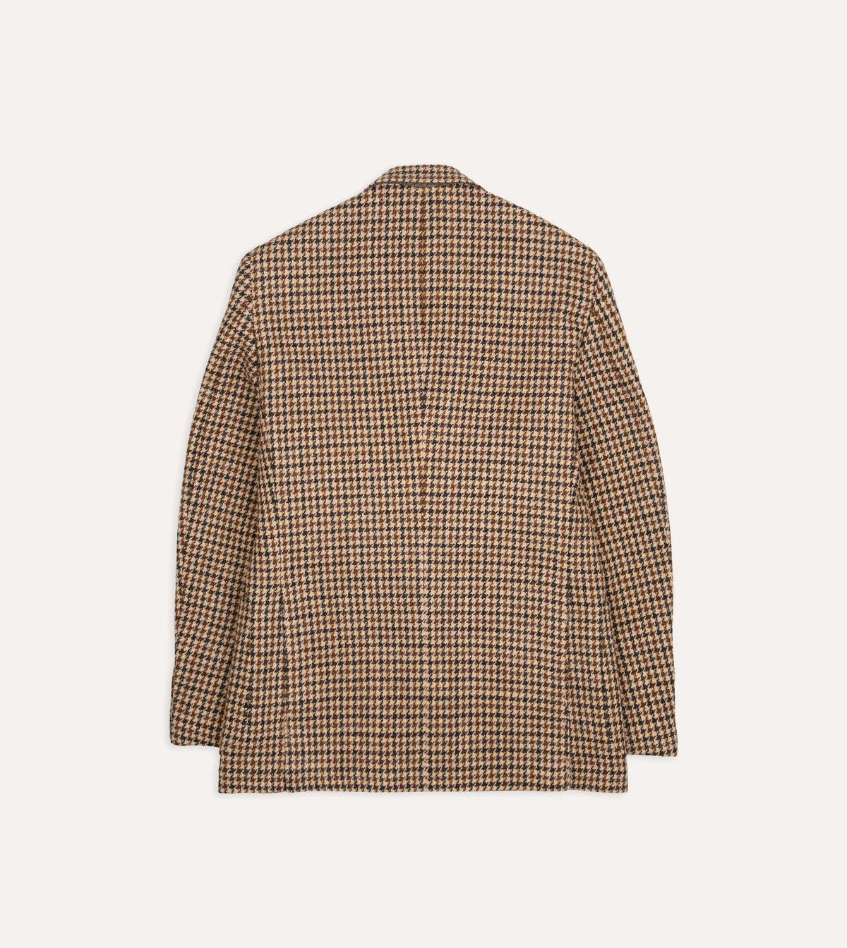Brown and Ecru Houndstooth Harris Tweed® Blazer