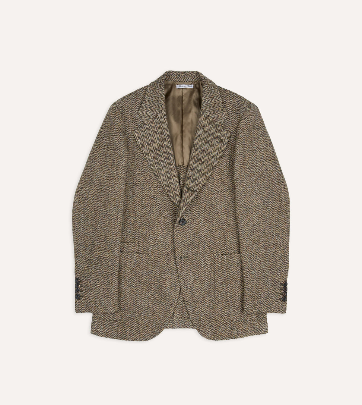 Green Herringbone Harris Tweed® Blazer