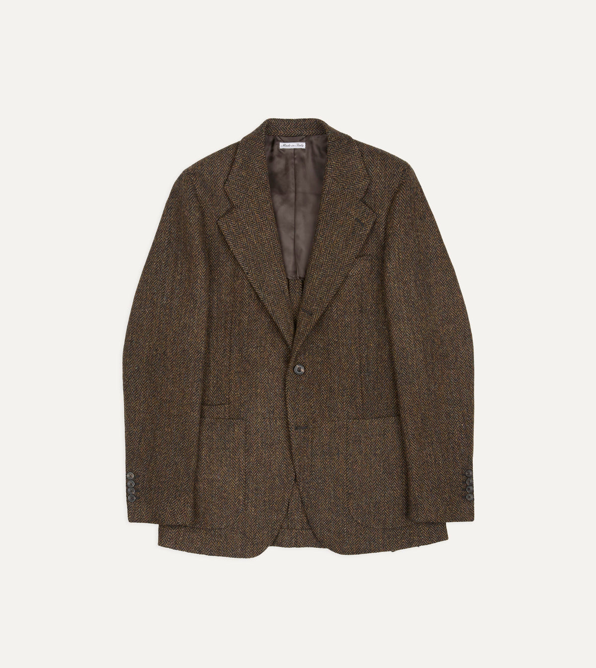 Brown Herringbone Harris Tweed® Blazer