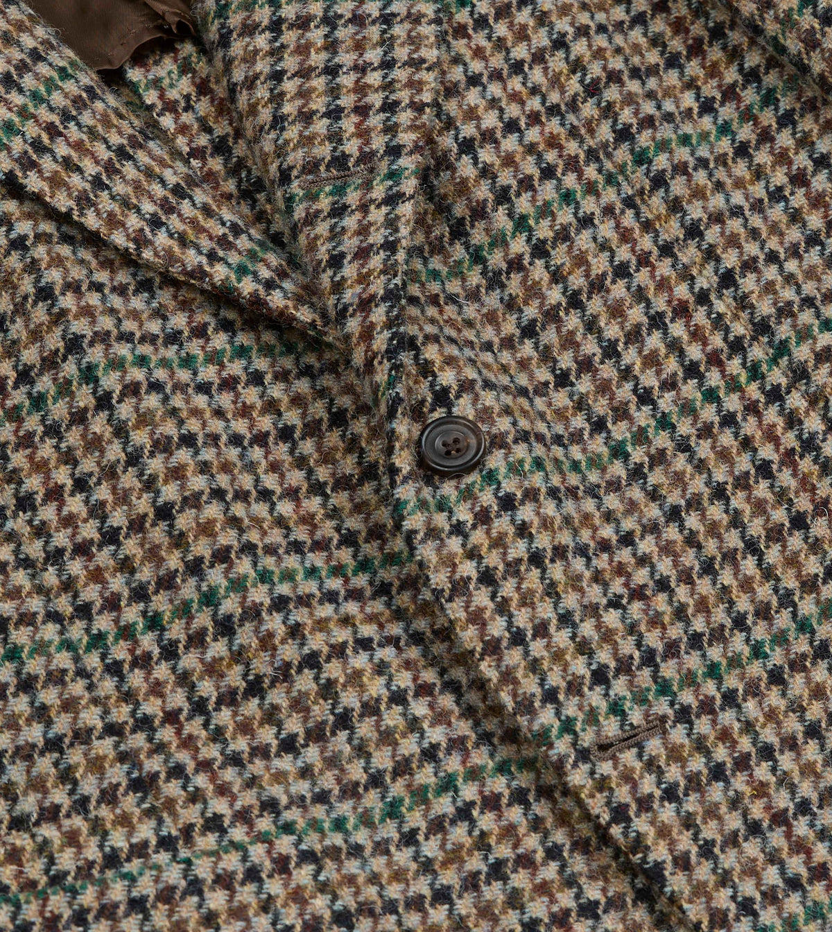 Brown and Green Houndstooth Harris Tweed® Blazer