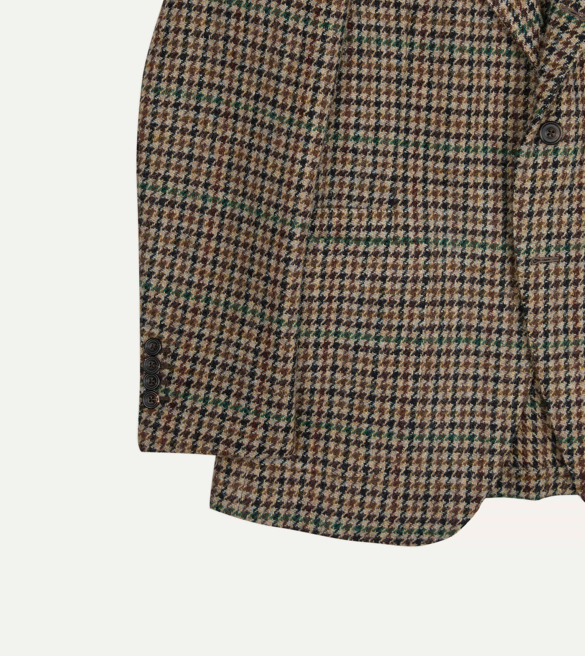 Brown and Green Houndstooth Harris Tweed® Blazer