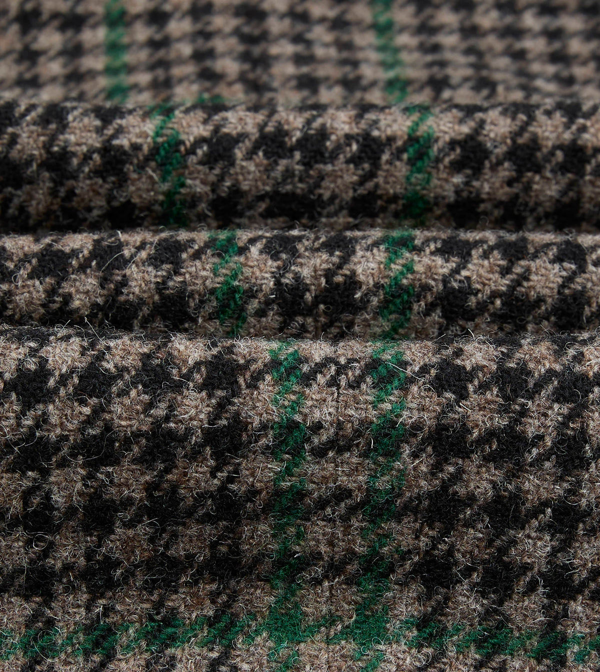 Dark Brown and Green Houndstooth Harris Tweed® Blazer