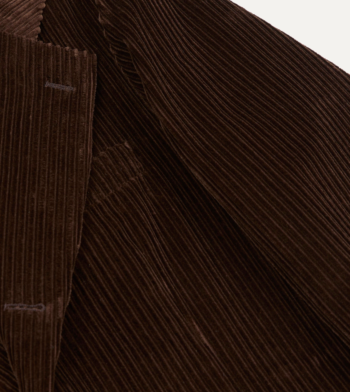 Brown Cotton Corduroy Tailored Jacket