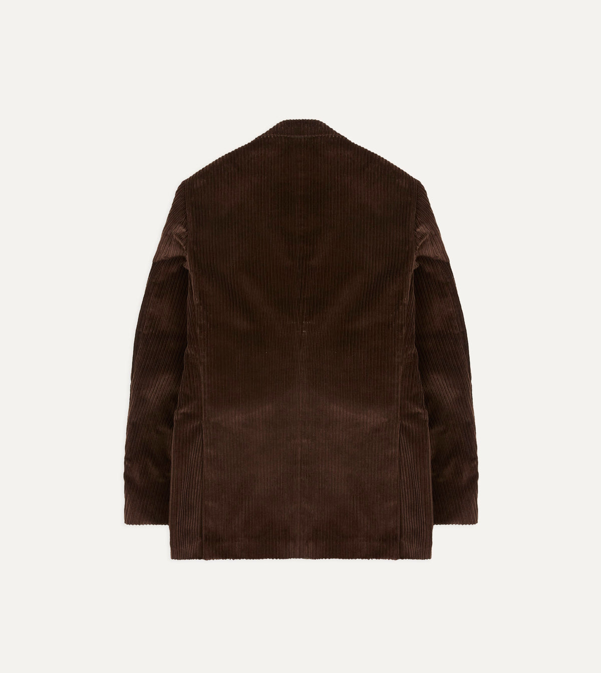 Brown Cotton Corduroy Tailored Jacket