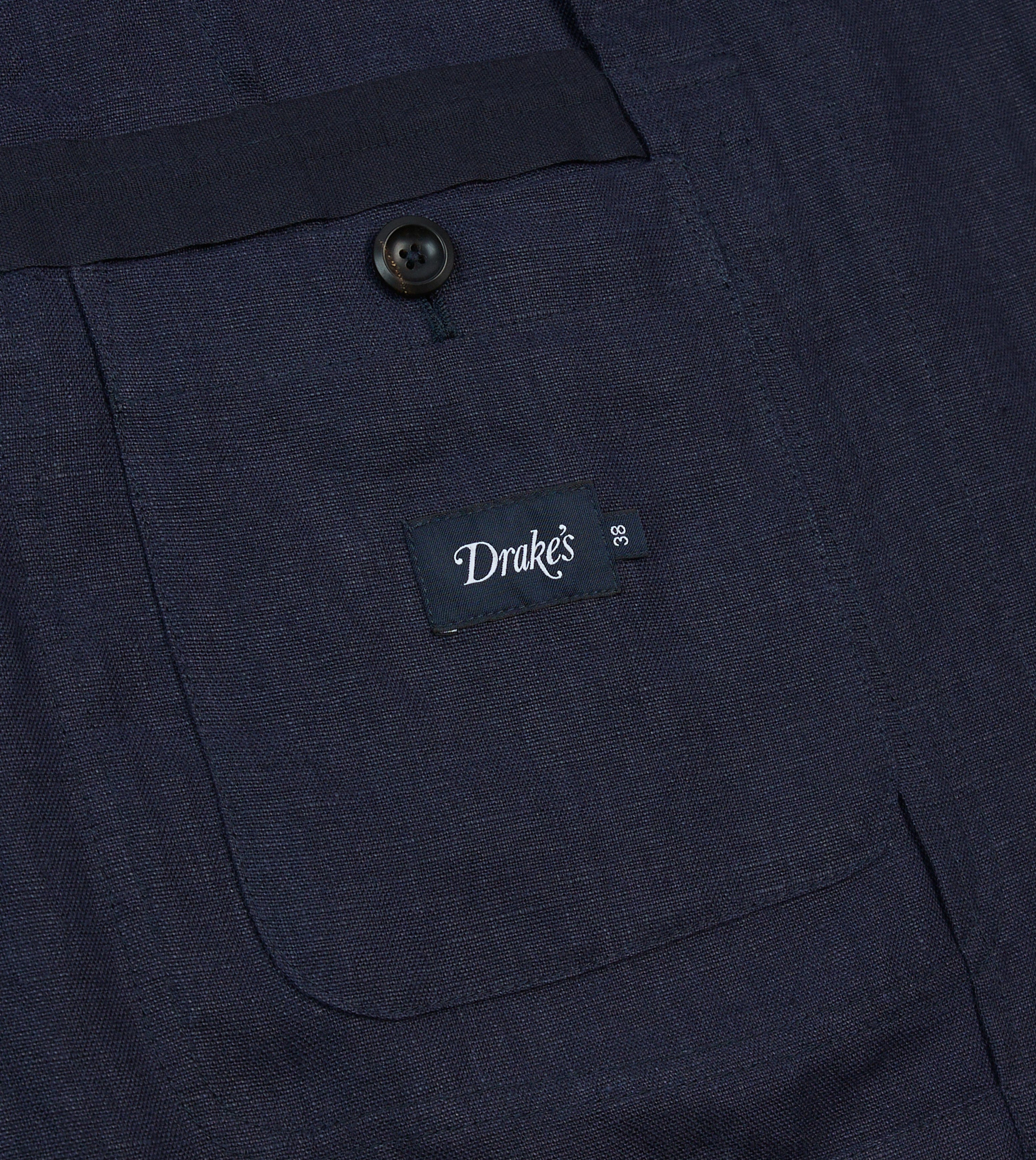 Navy Antique Linen Games Blazer Mk. I – Drakes