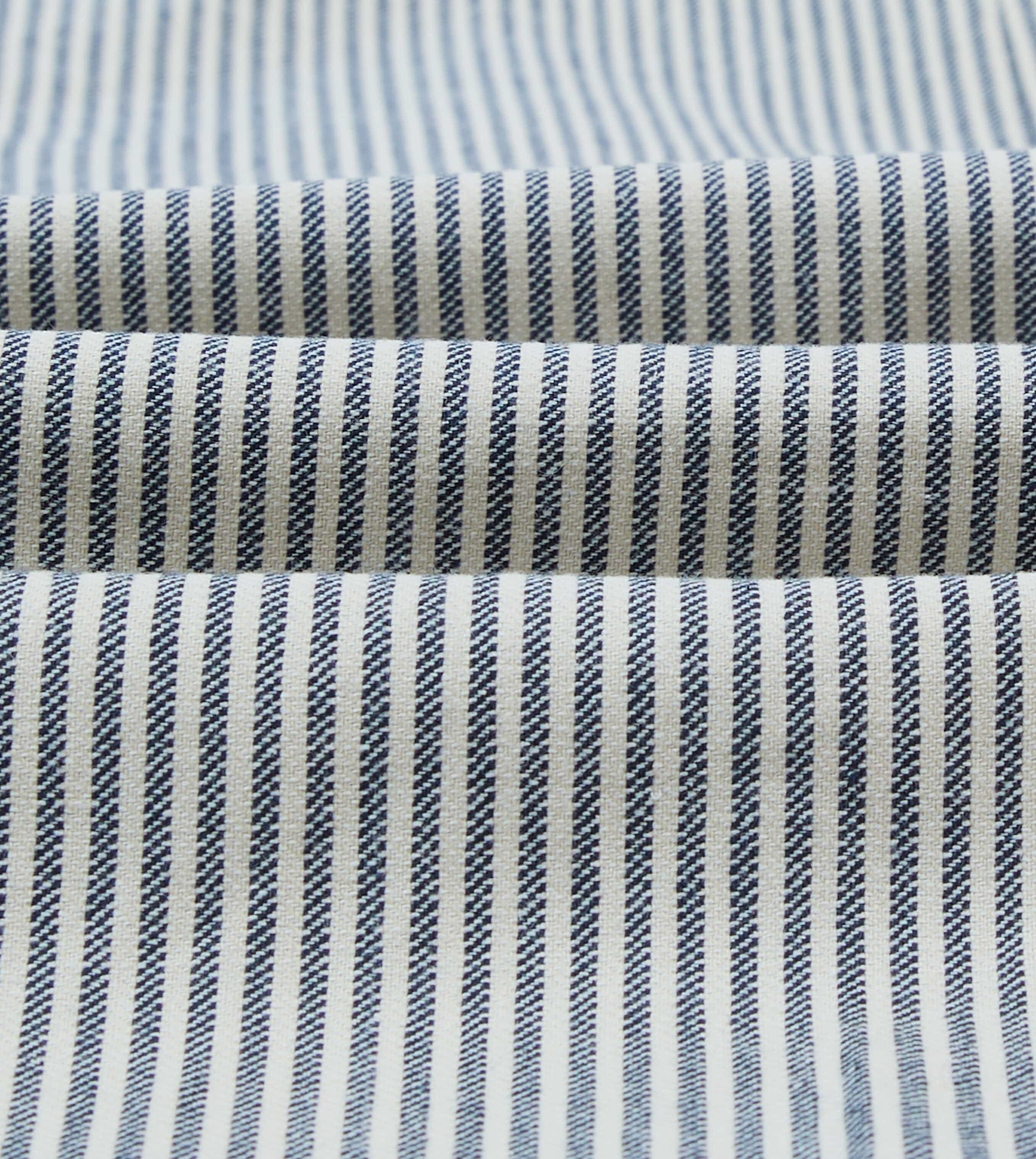 Navy Ticking Stripe Cotton Linen Games Blazer Mk. I