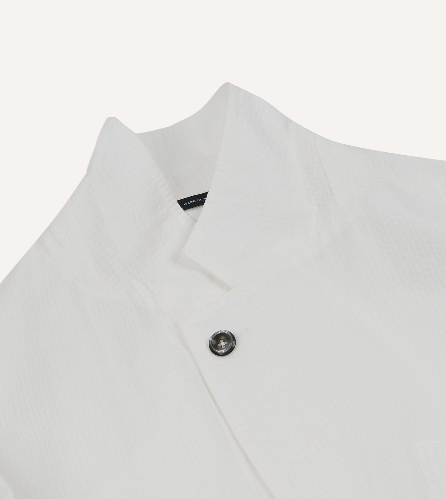 Michael McGregor for Drake’s White Seersucker Games Blazer Mk. I