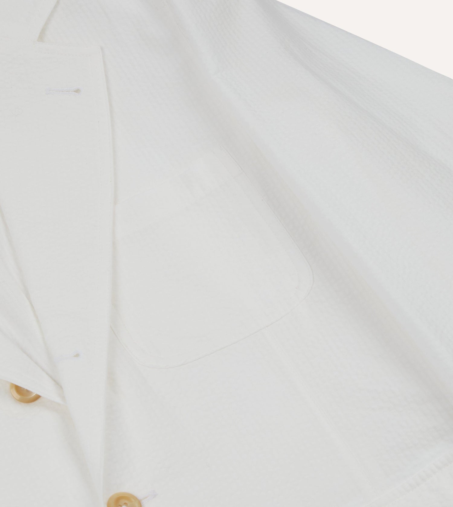 Michael McGregor for Drake’s White Seersucker Games Blazer Mk. I