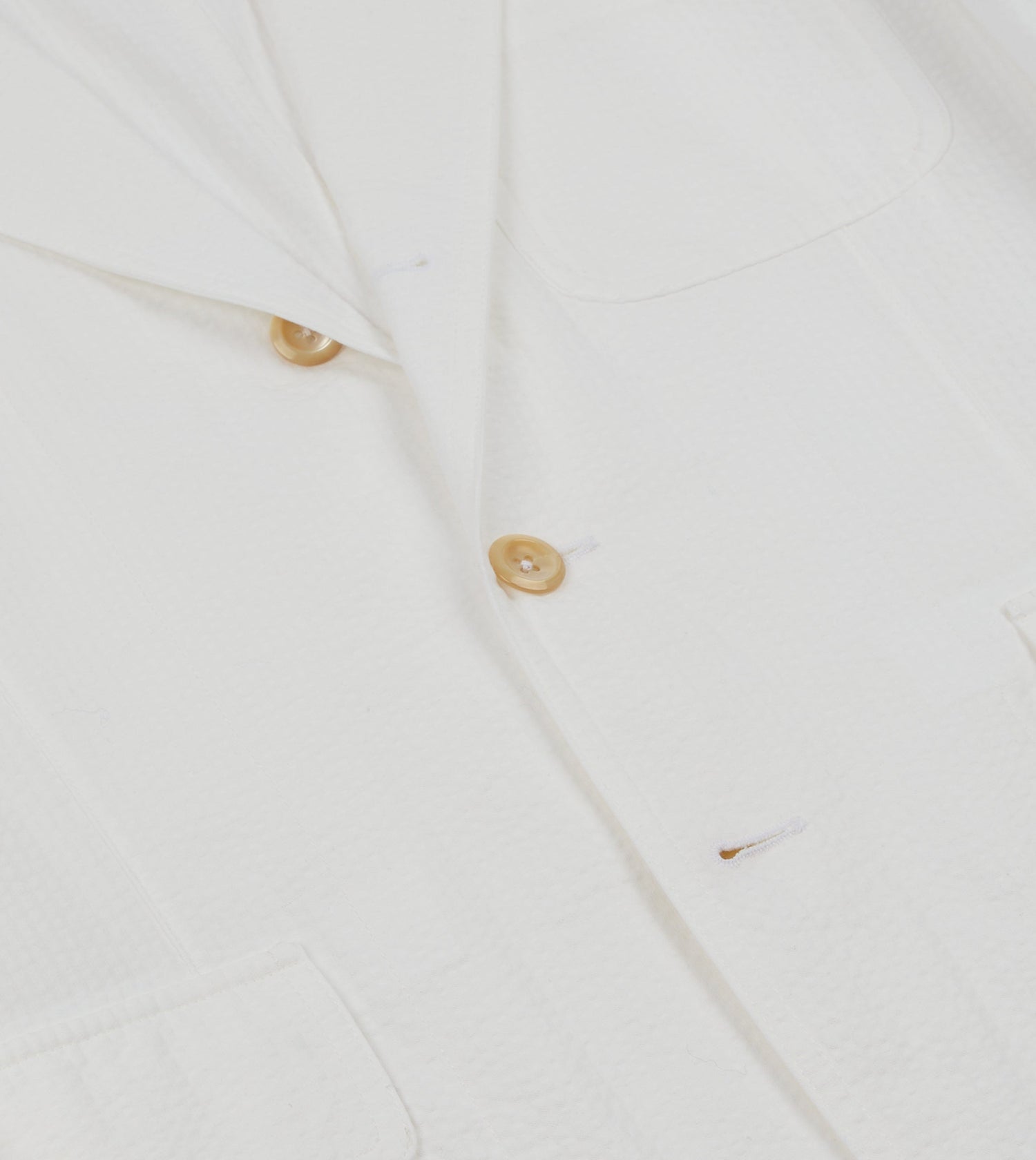 Michael McGregor for Drake’s White Seersucker Games Blazer Mk. I