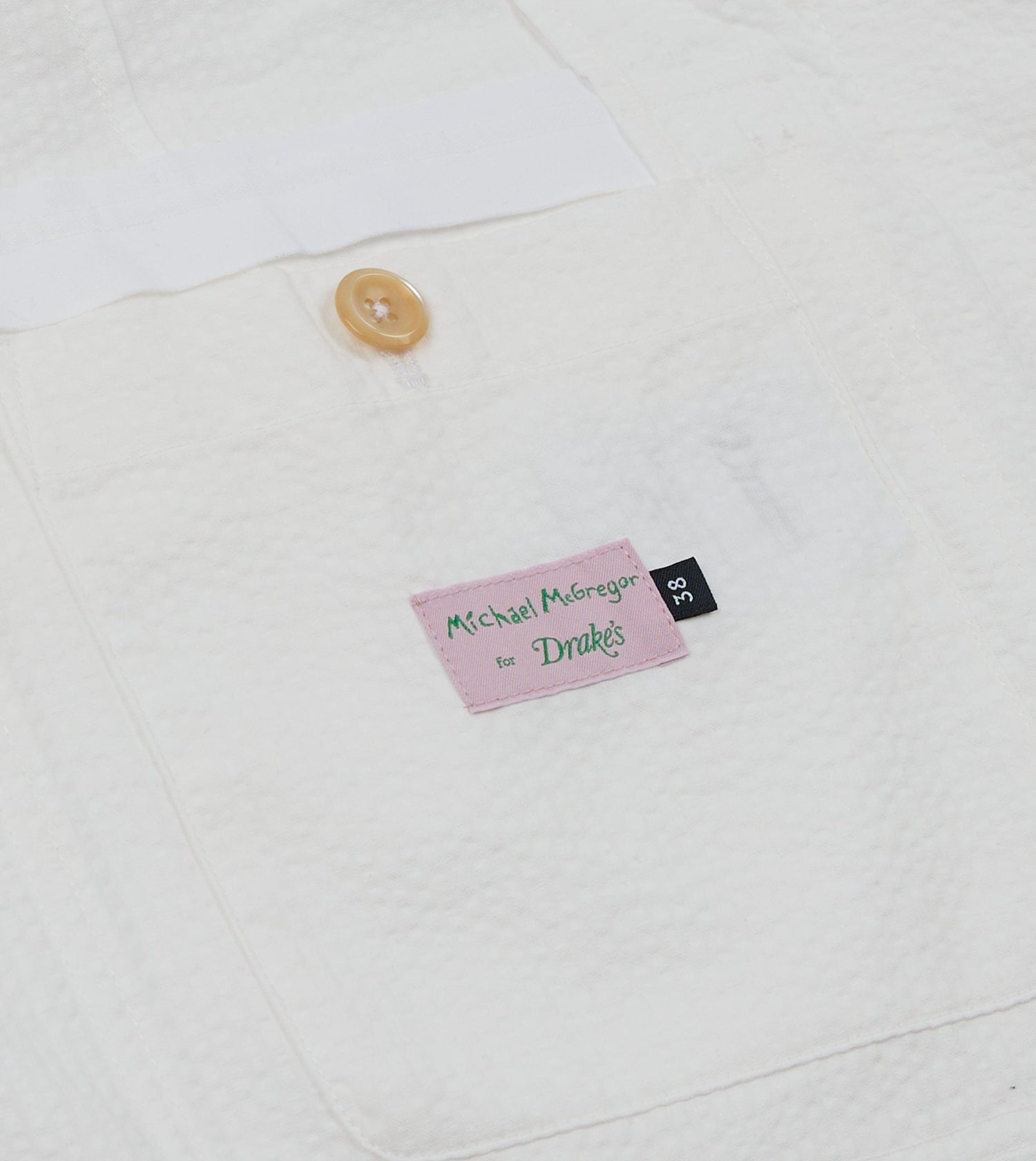 Michael McGregor for Drake’s White Seersucker Games Blazer Mk. I