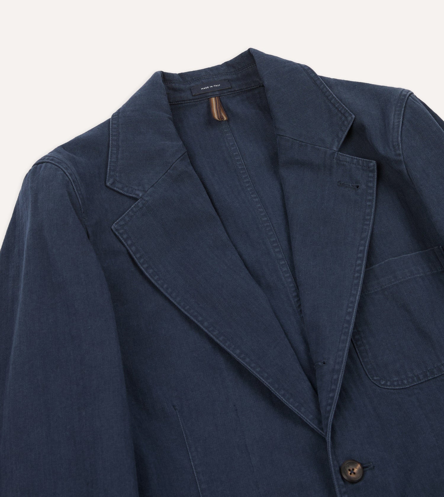 Navy Herringbone Twill Cotton Games Blazer Mk. I