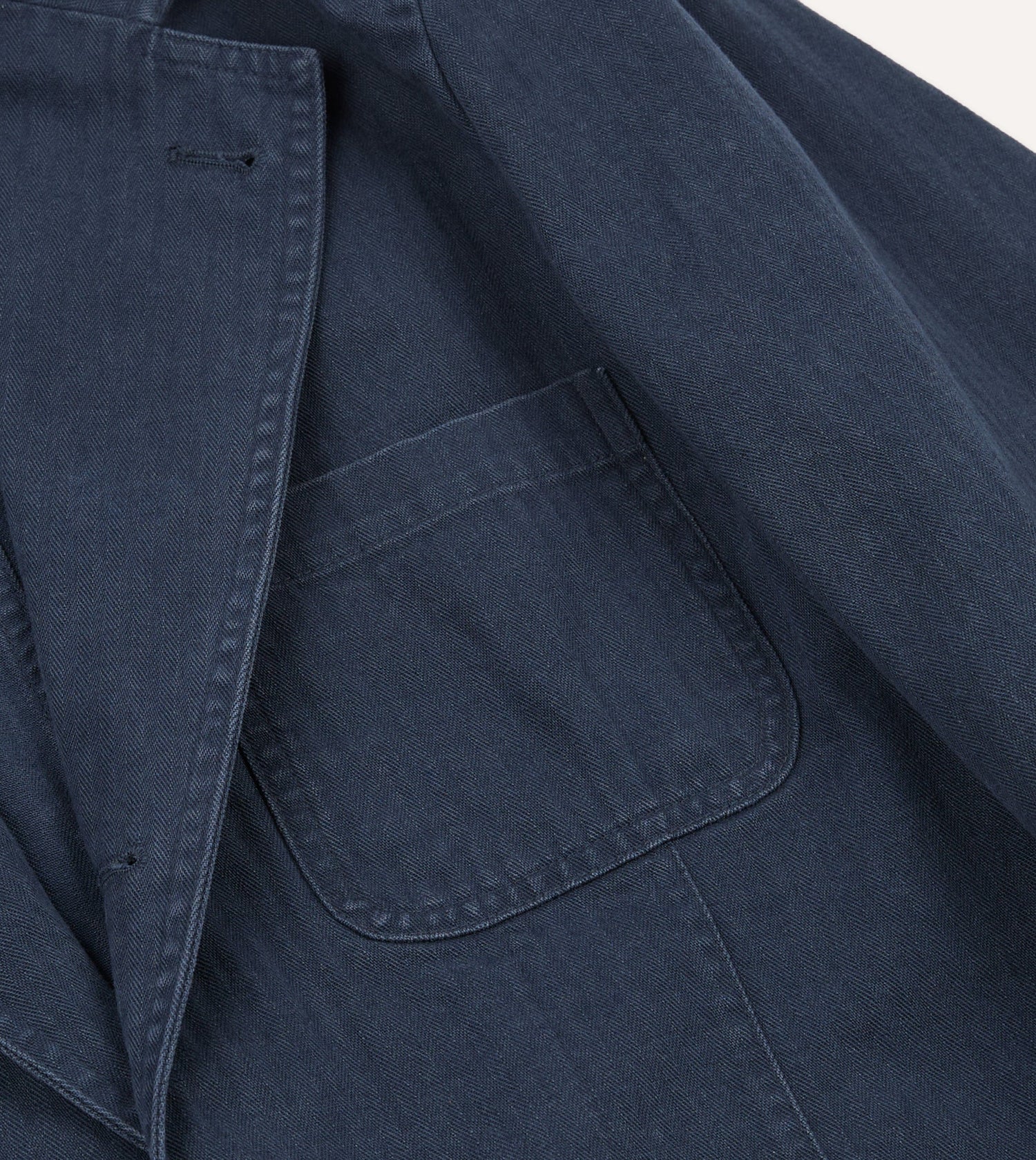 Navy Herringbone Twill Cotton Games Blazer Mk. I