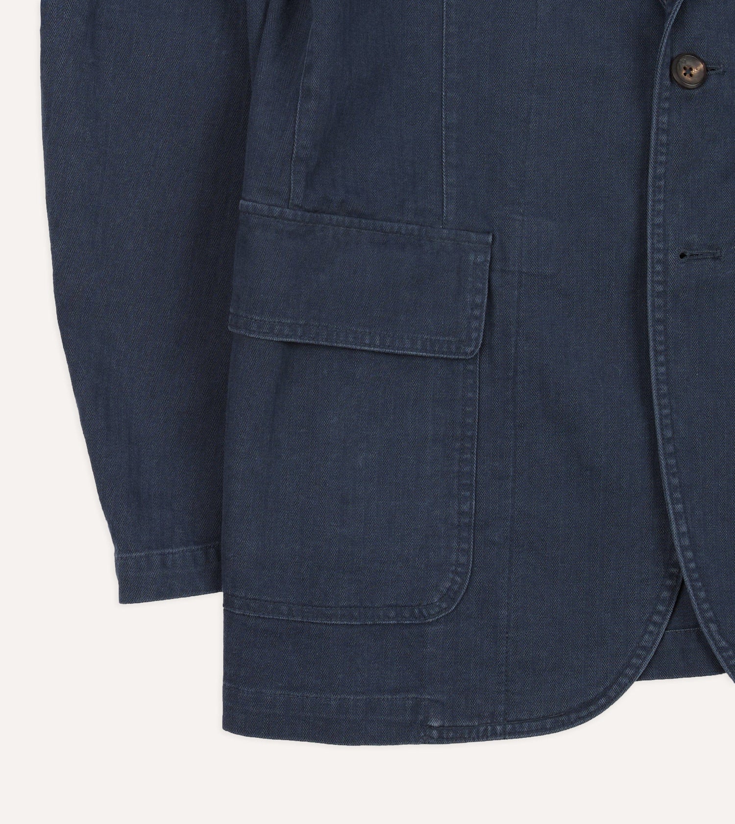 Navy Herringbone Twill Cotton Games Blazer Mk. I