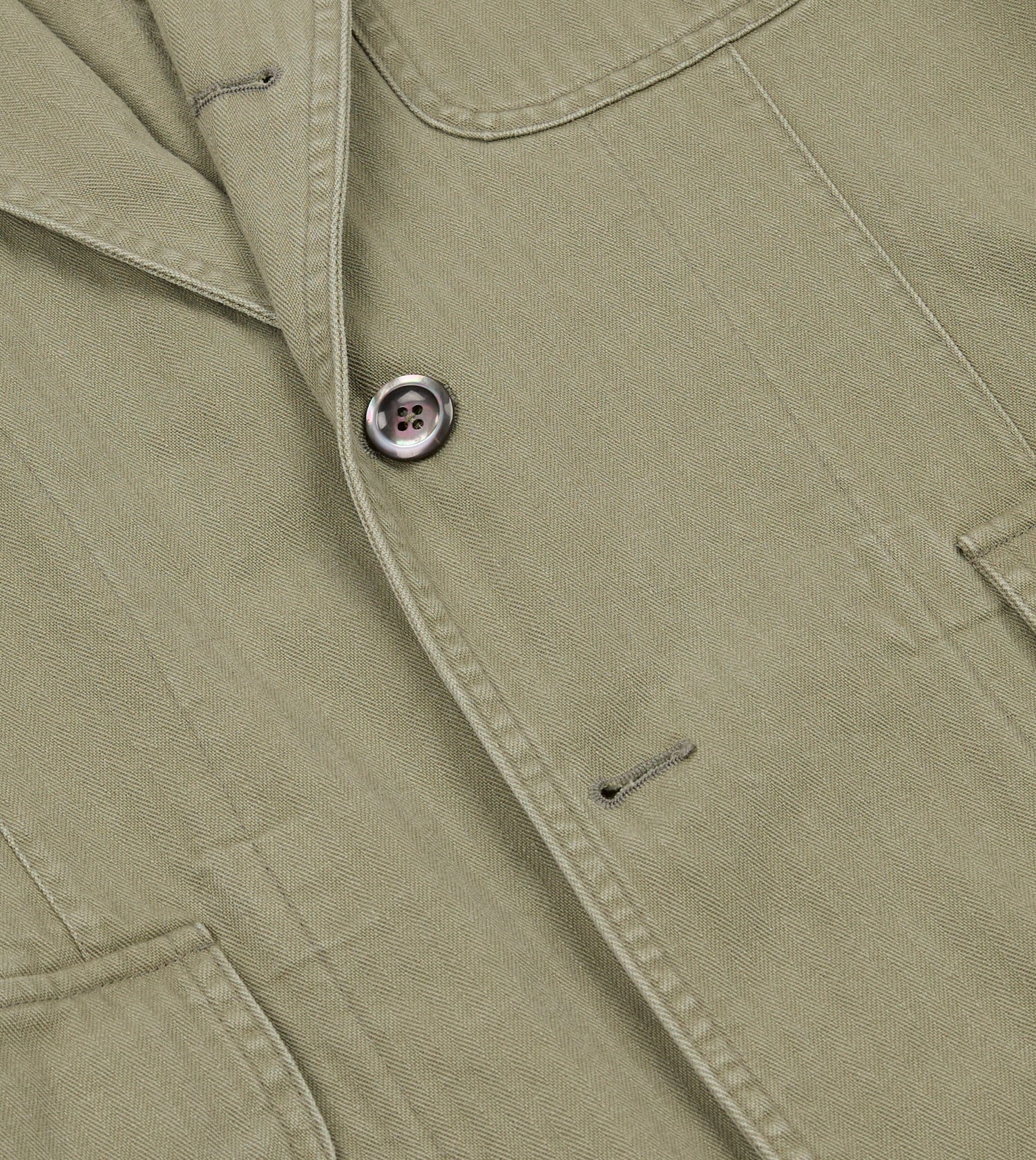 Olive Herringbone Twill Cotton Games Blazer Mk. I