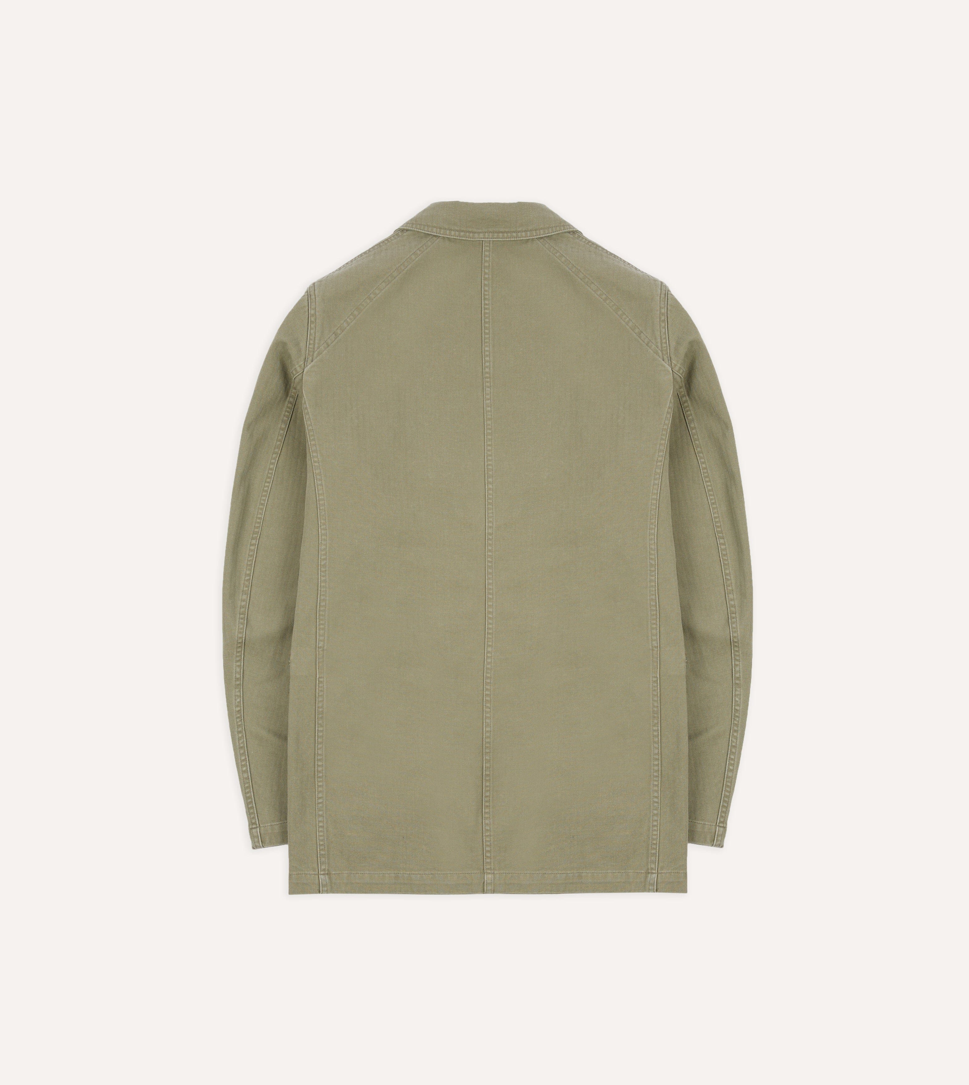 Olive Herringbone Twill Cotton Games Blazer Mk. I