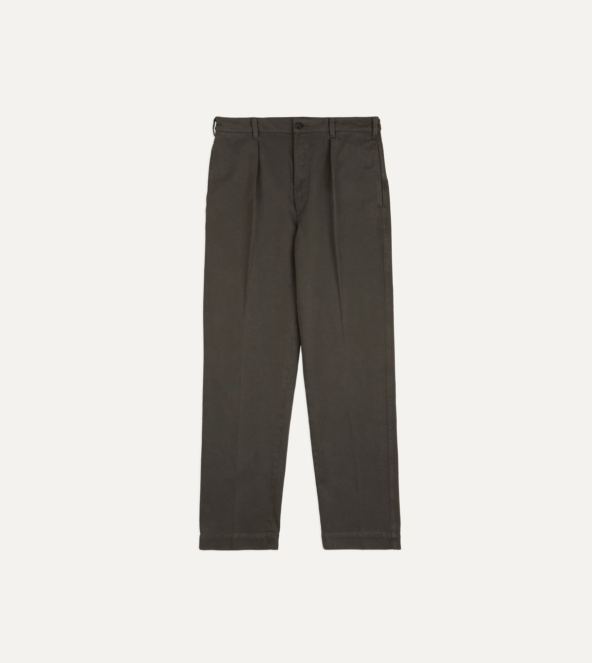 Grey Moleskin Twill Games Trousers