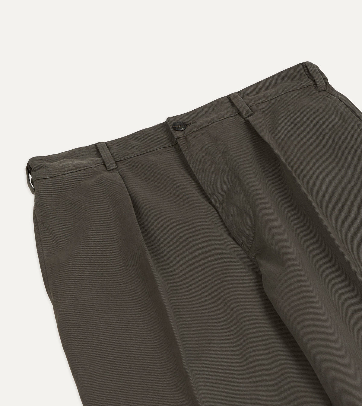 Grey Moleskin Twill Games Trousers