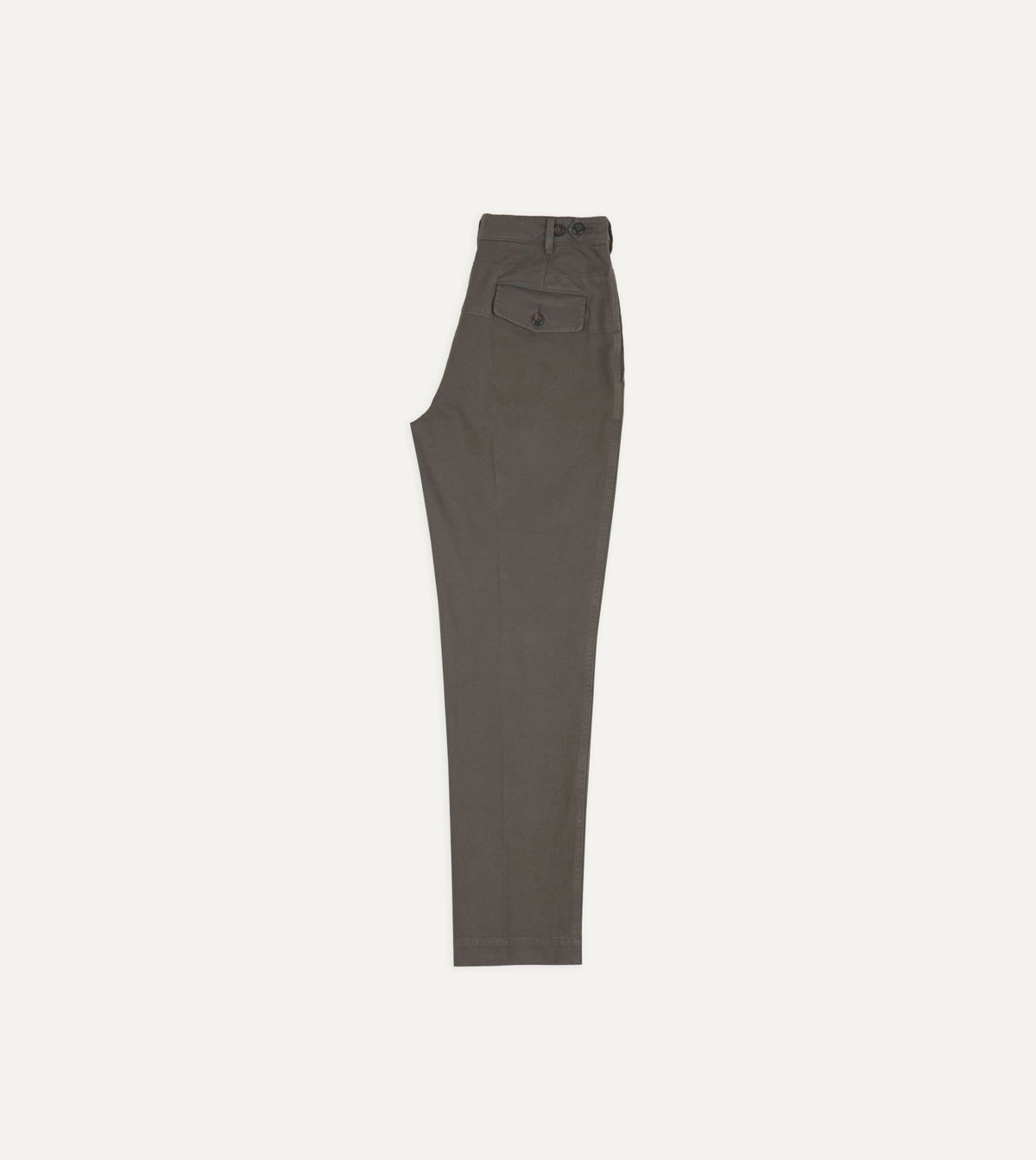 Grey Moleskin Twill Games Trousers
